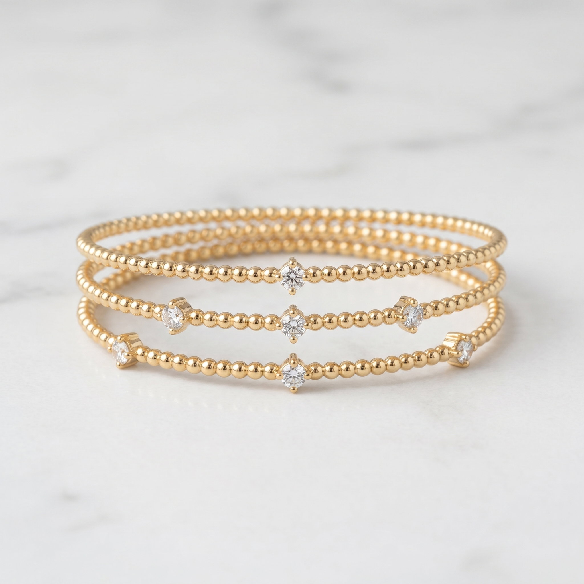 Gold bracelets
