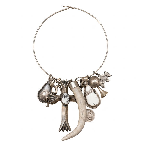Closeup photo of Sterling Silver Charm Necklace