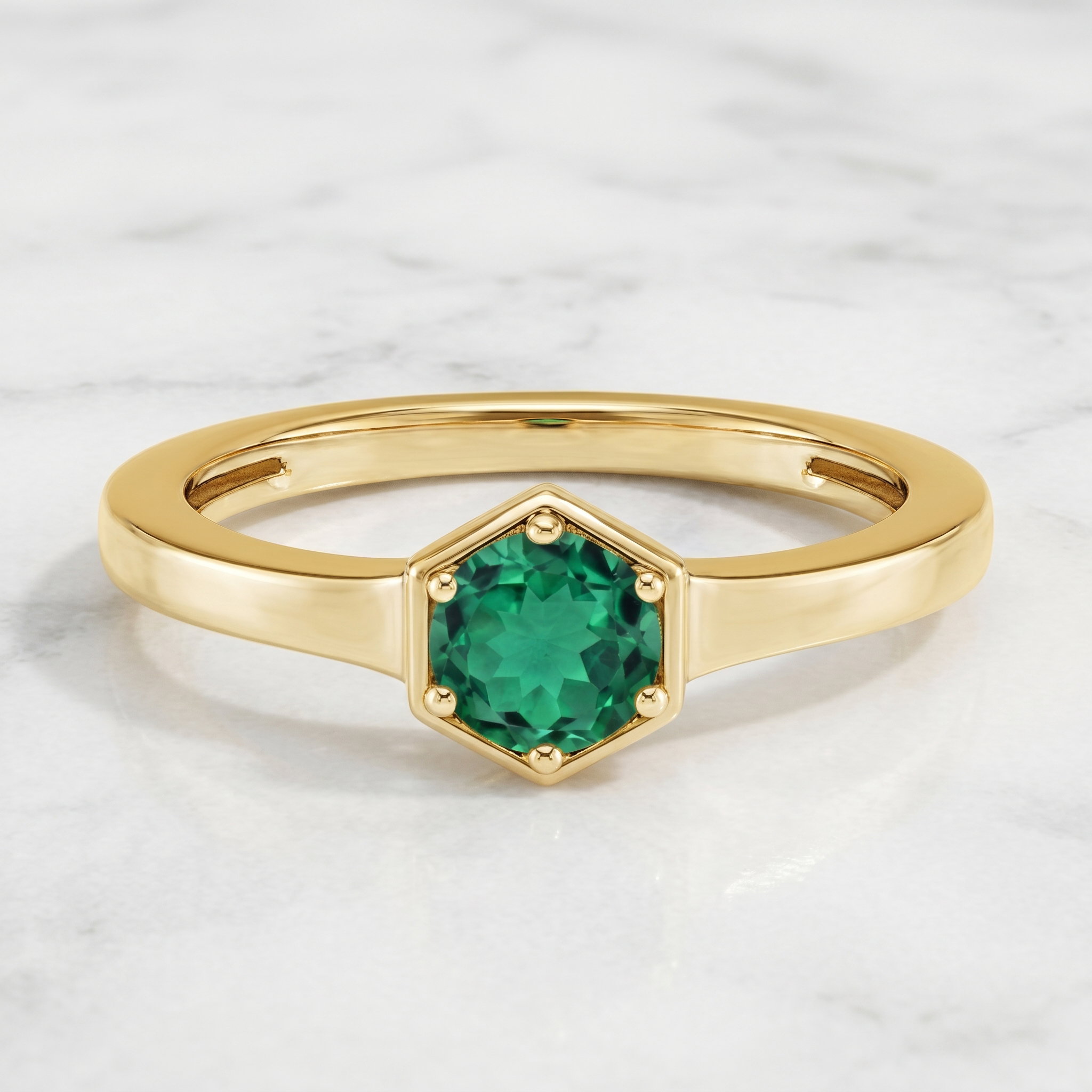 Sylva & Cie Emerald Ring