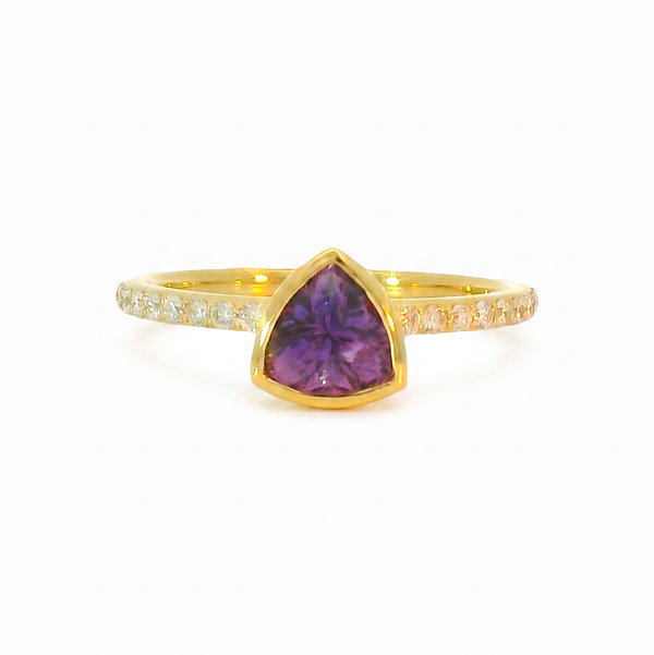 Closeup photo of Purple Sapphire Stacker
