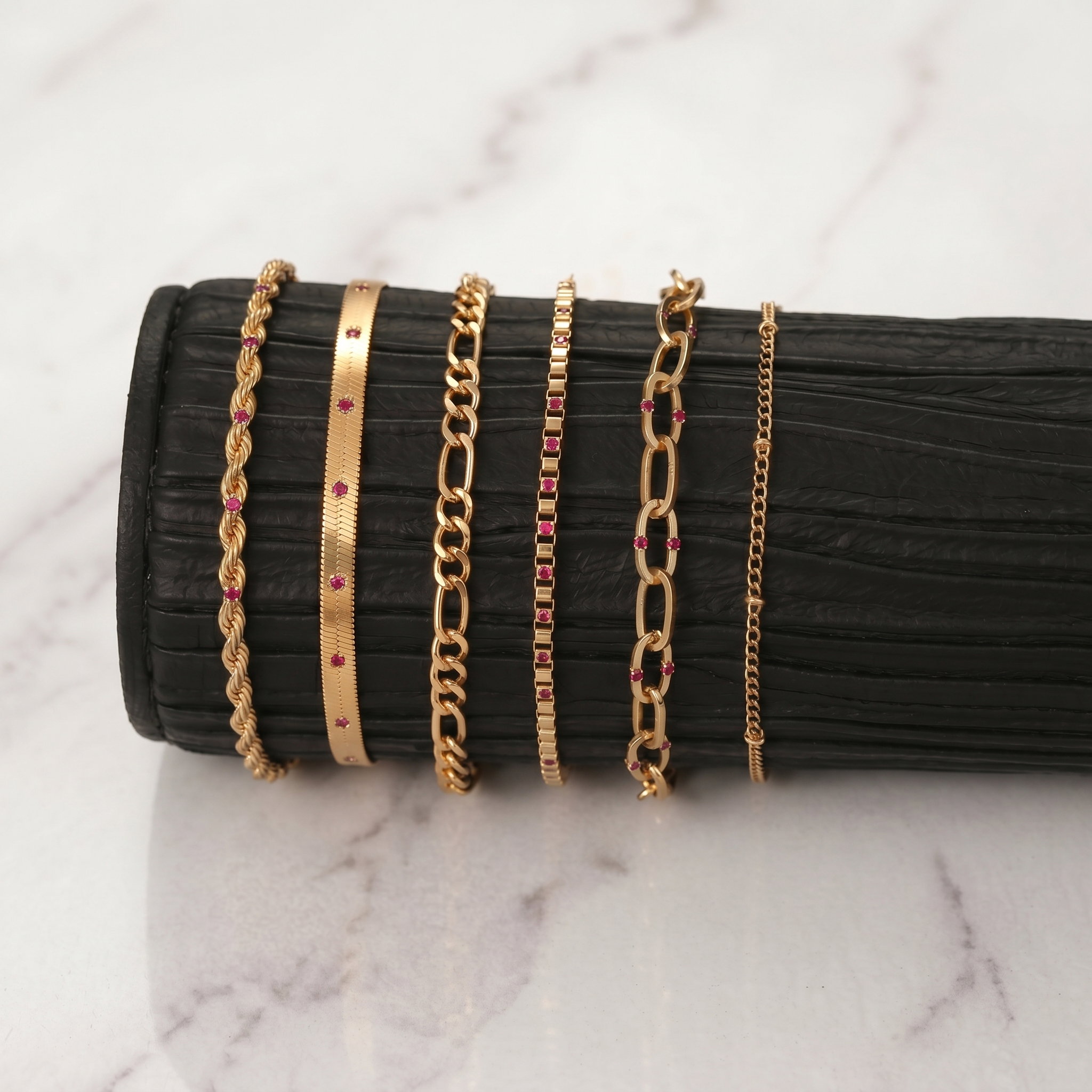 Tessera Ruby Link Bracelet