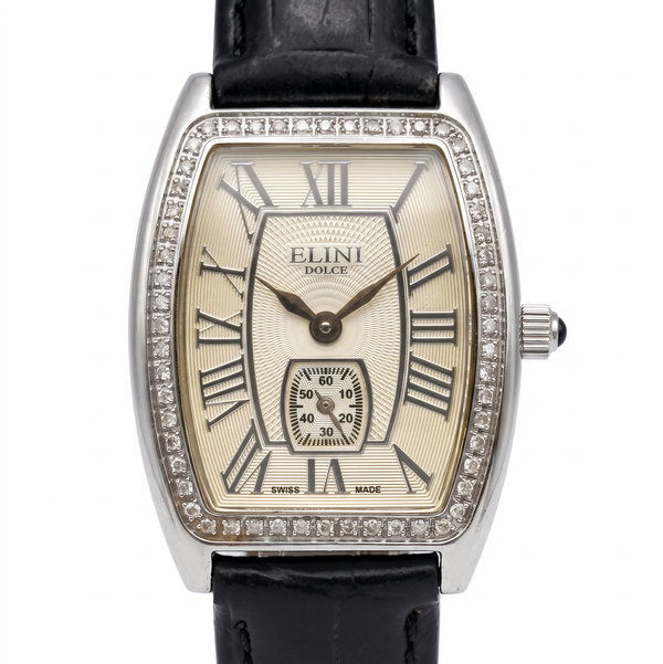 Closeup photo of Elini Dolce SS Diamond Bezel 25mm Ladies Watch WB23348T P600442