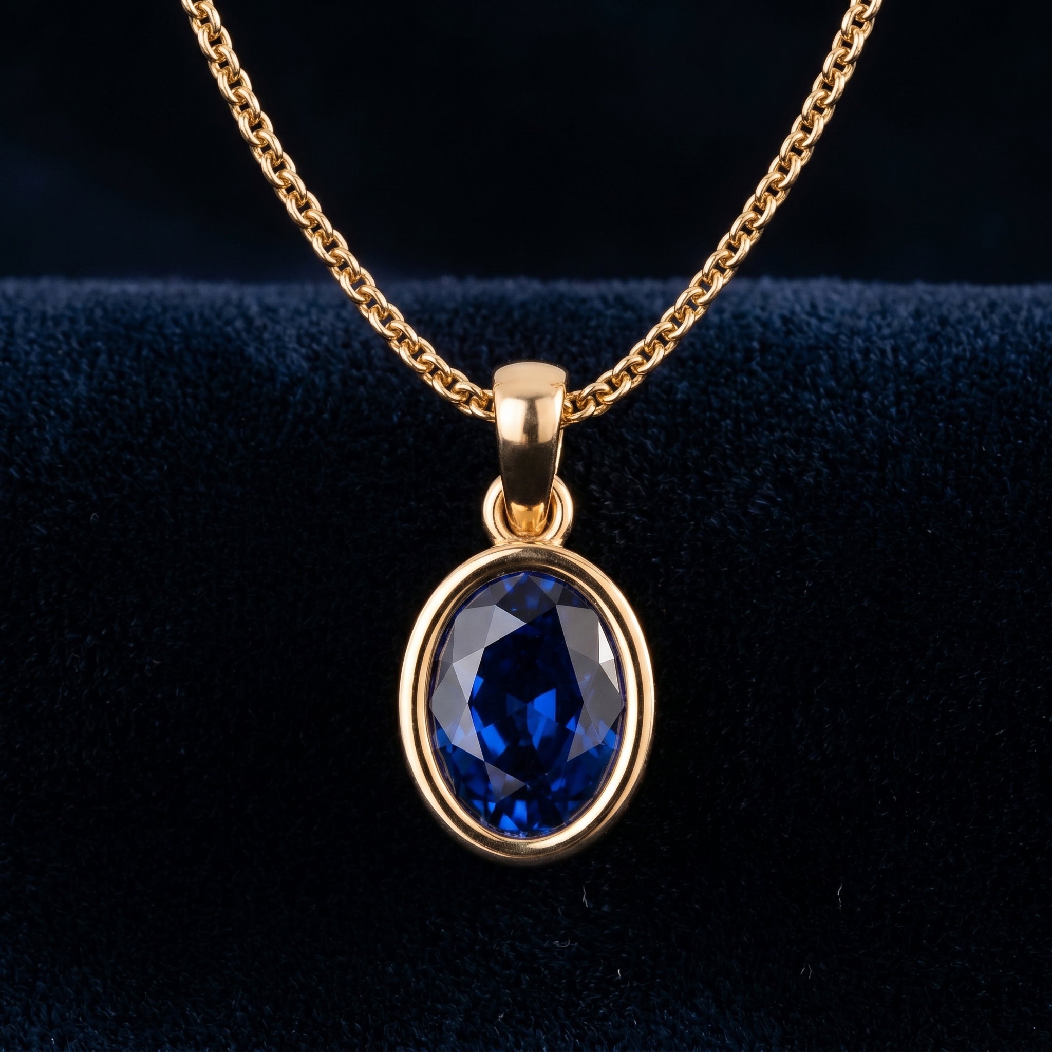 Sapphire Pendant Necklace