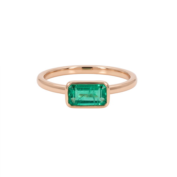 Closeup photo of East to West Emerald Stacker