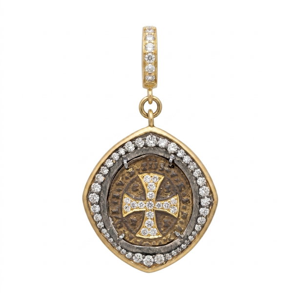 Closeup photo of St. Benedict Medal Pendant