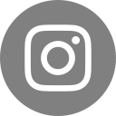 Instagram logo icon on a gray circular background