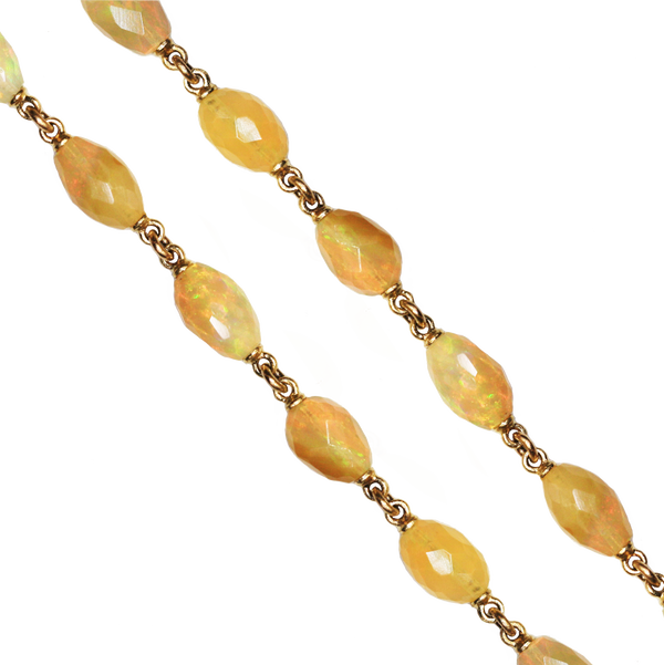 Closeup photo of 30" Opal Nugget Chain