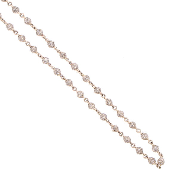 Closeup photo of Diamond Sphere Chain 18"