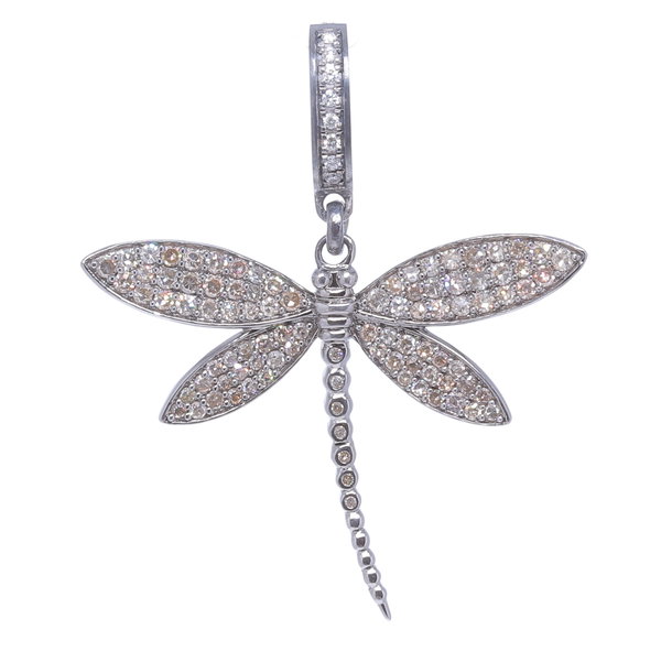 Closeup photo of Dragonfly Diamond Pendant