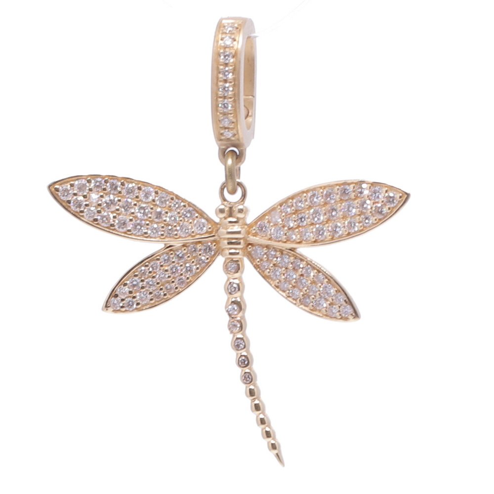 Dragonfly Diamond Pendant