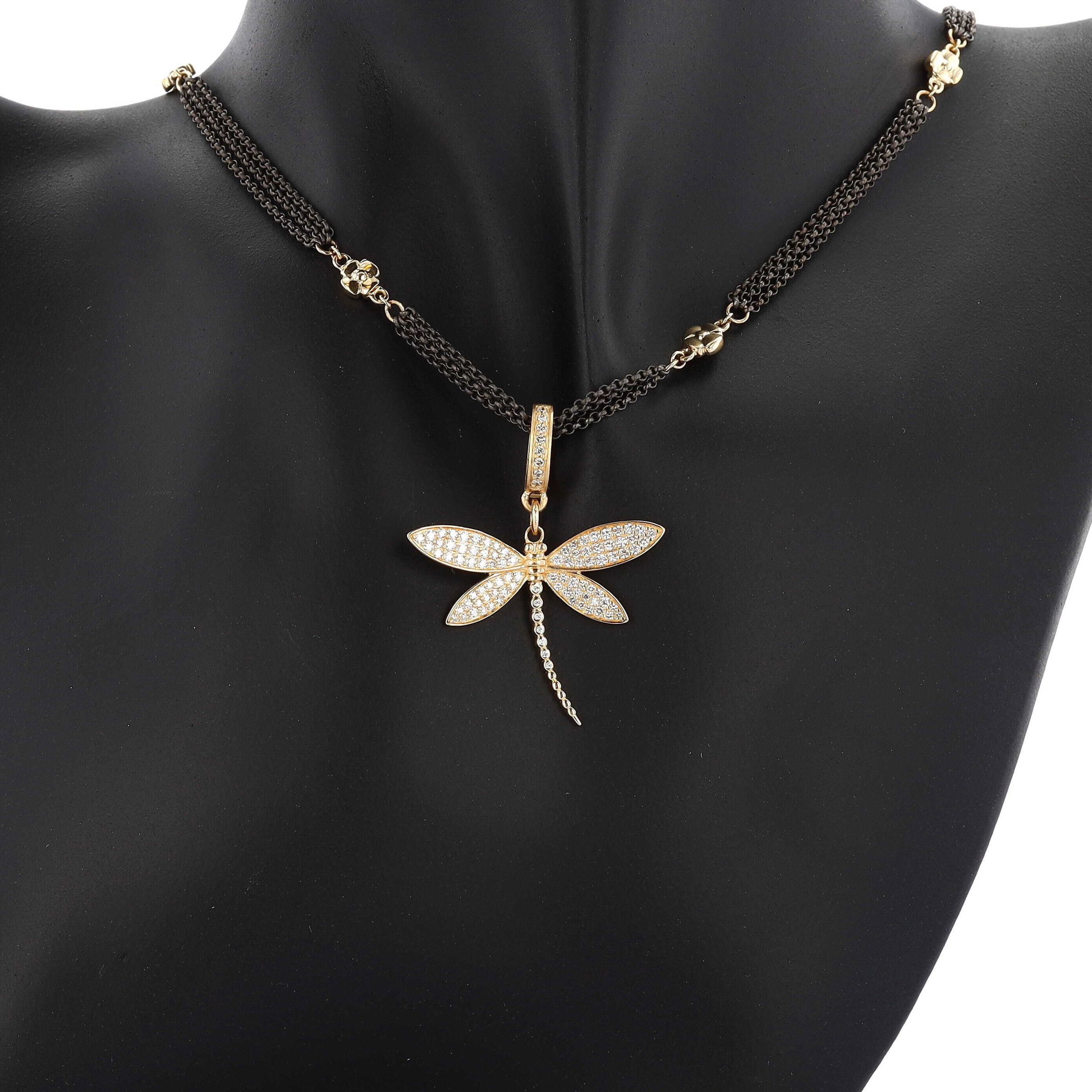 Orders SOLID 14K GOLD DRAGONFLY DIAMOND CHARM