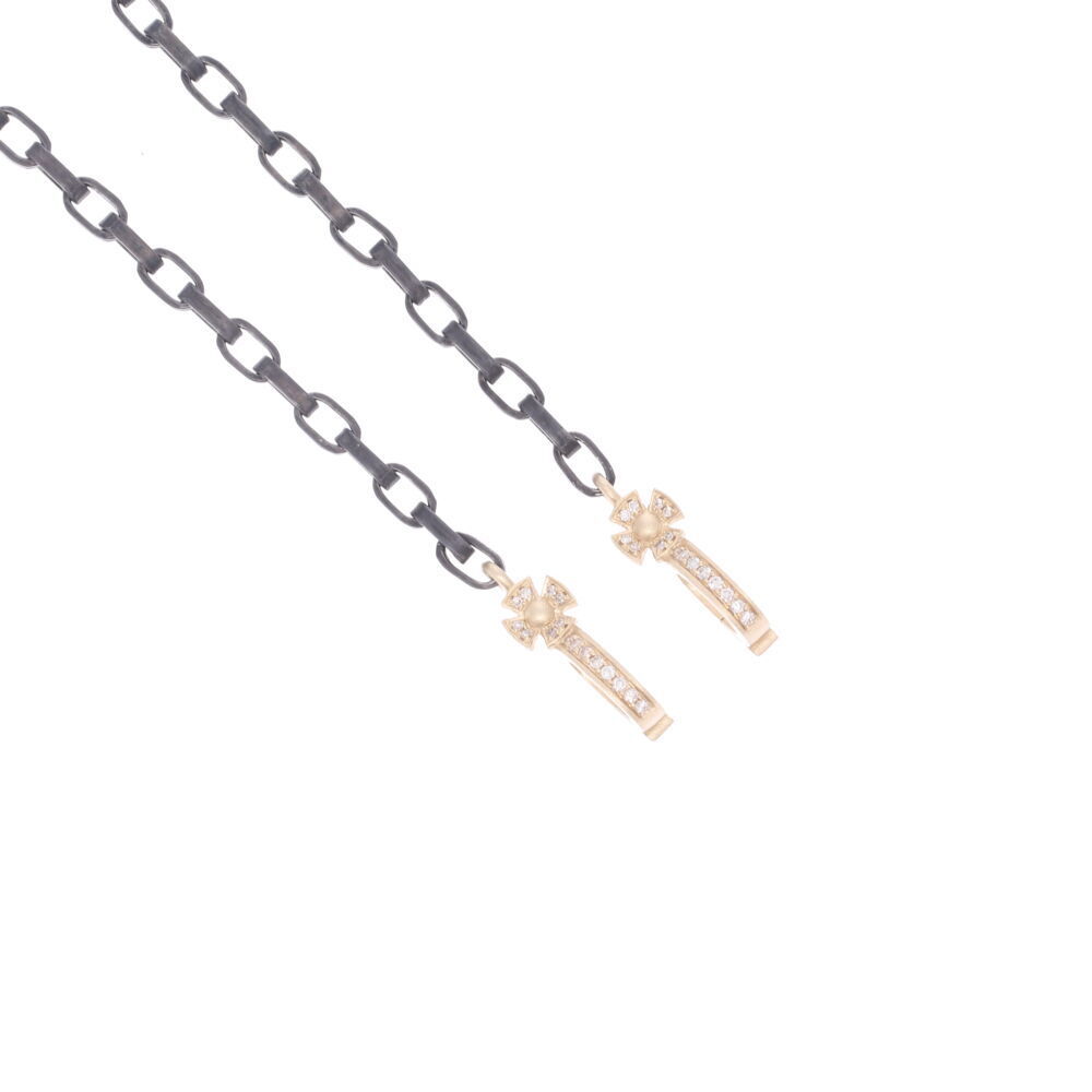 Shot of Classic Cross Bale Display Necklace with Open-able Bales