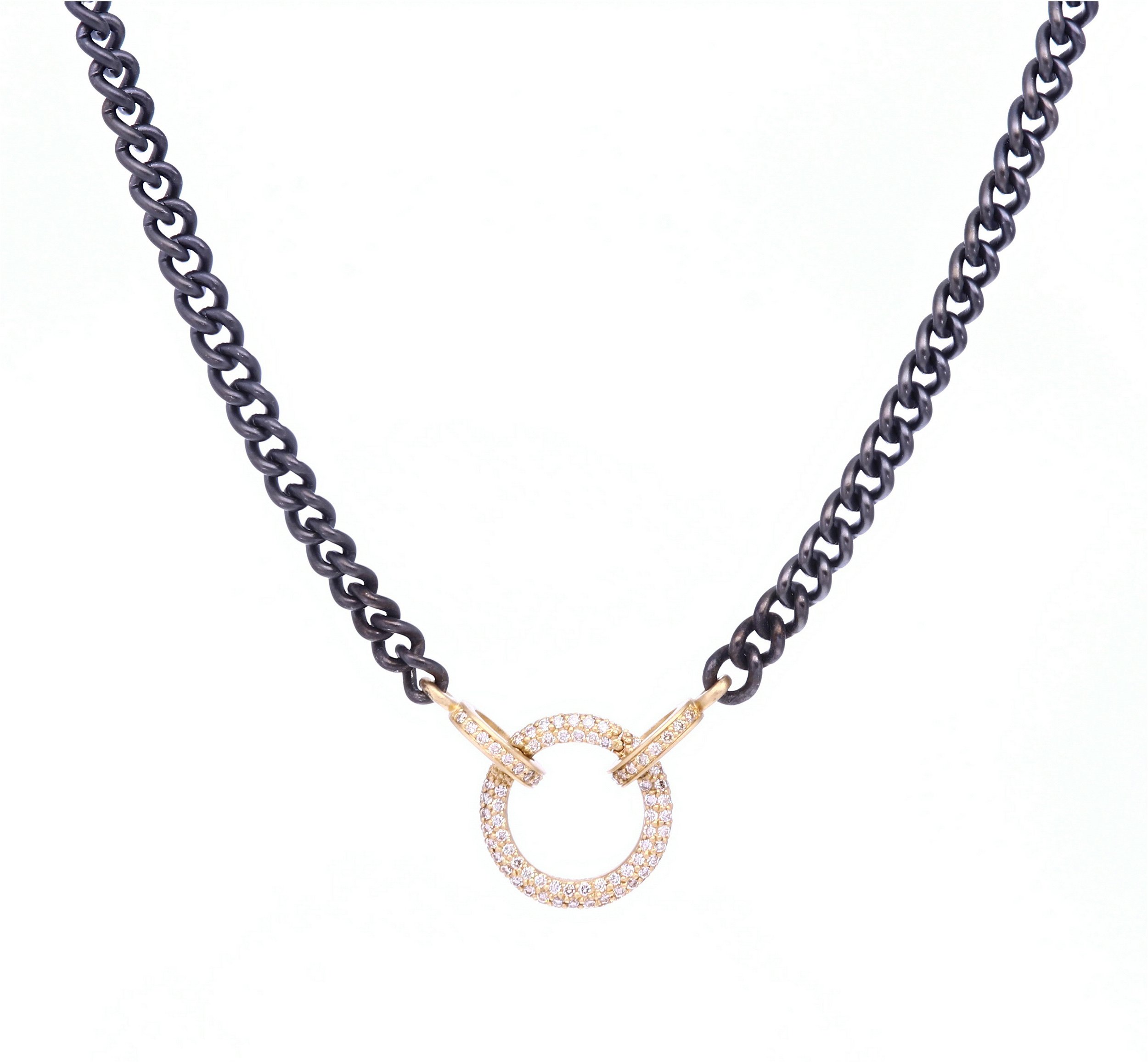 Classic Diamond Ring Display Chain with Open-able Ring