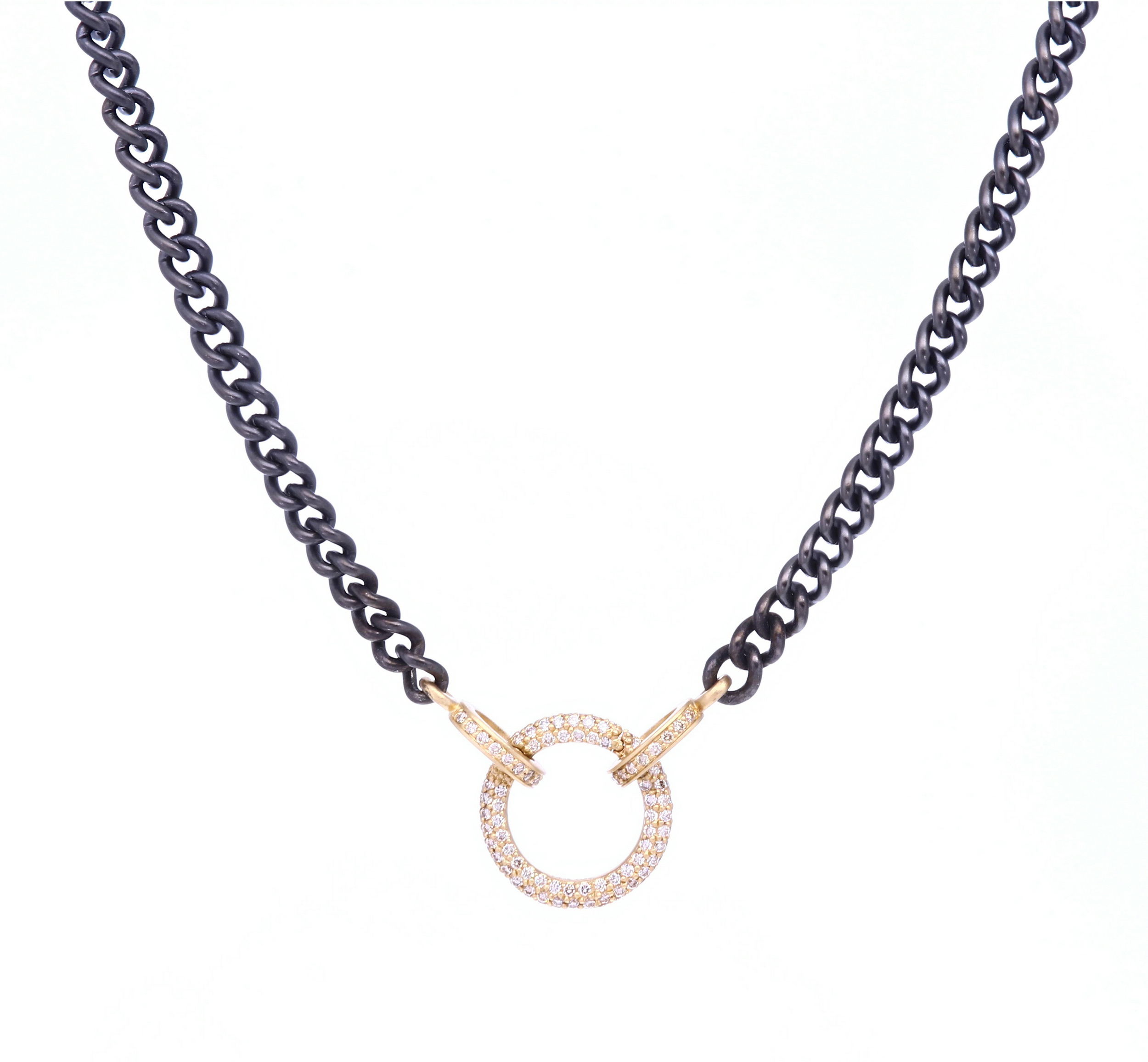 Sabbia Fine Jewelry - Cynthia Ann 14k Diamond Pave Ball Chain