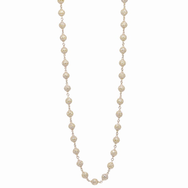 Closeup photo of Large Diamond Sphere Link Chain 26"