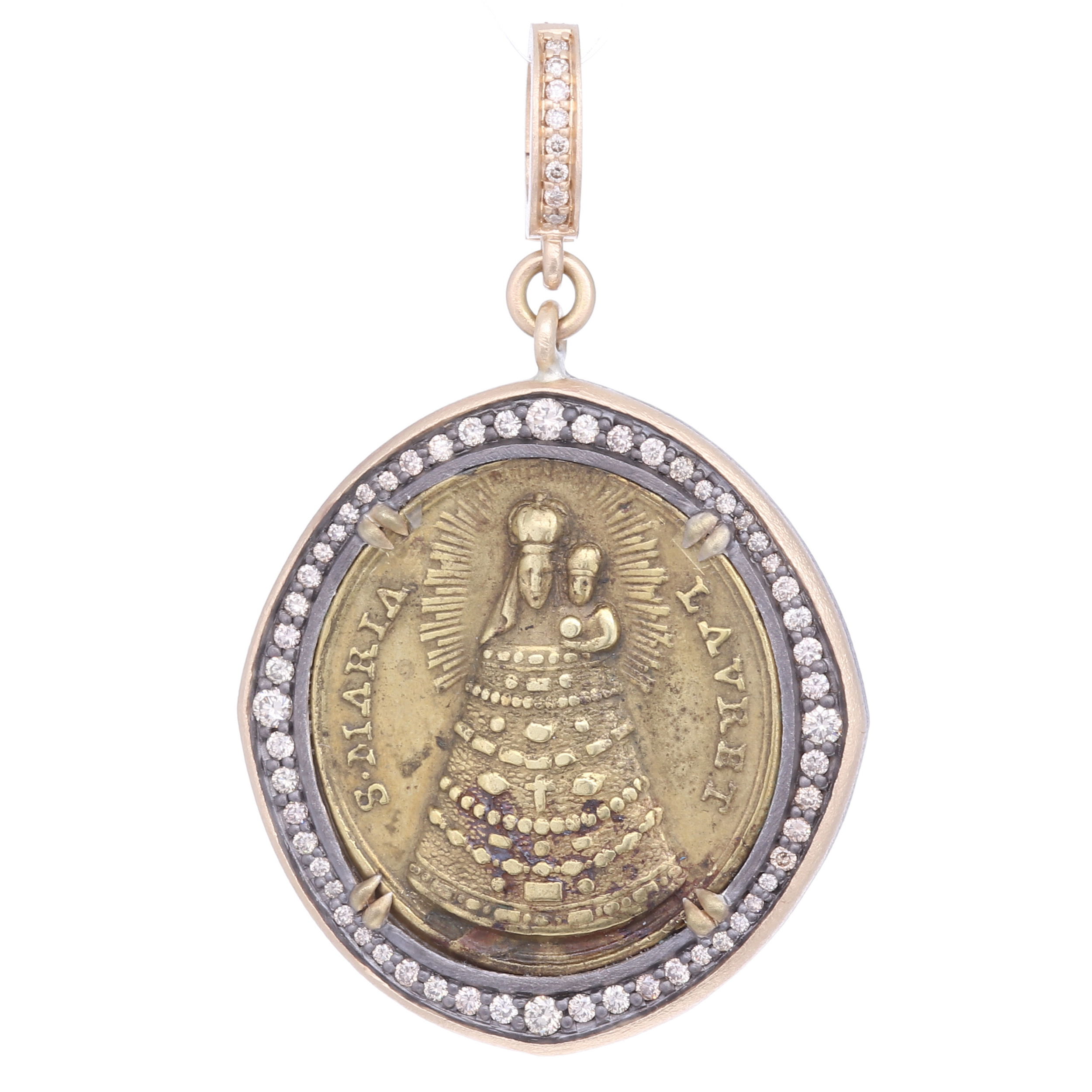 Antique Italian Our Lady of Loreto Pendant