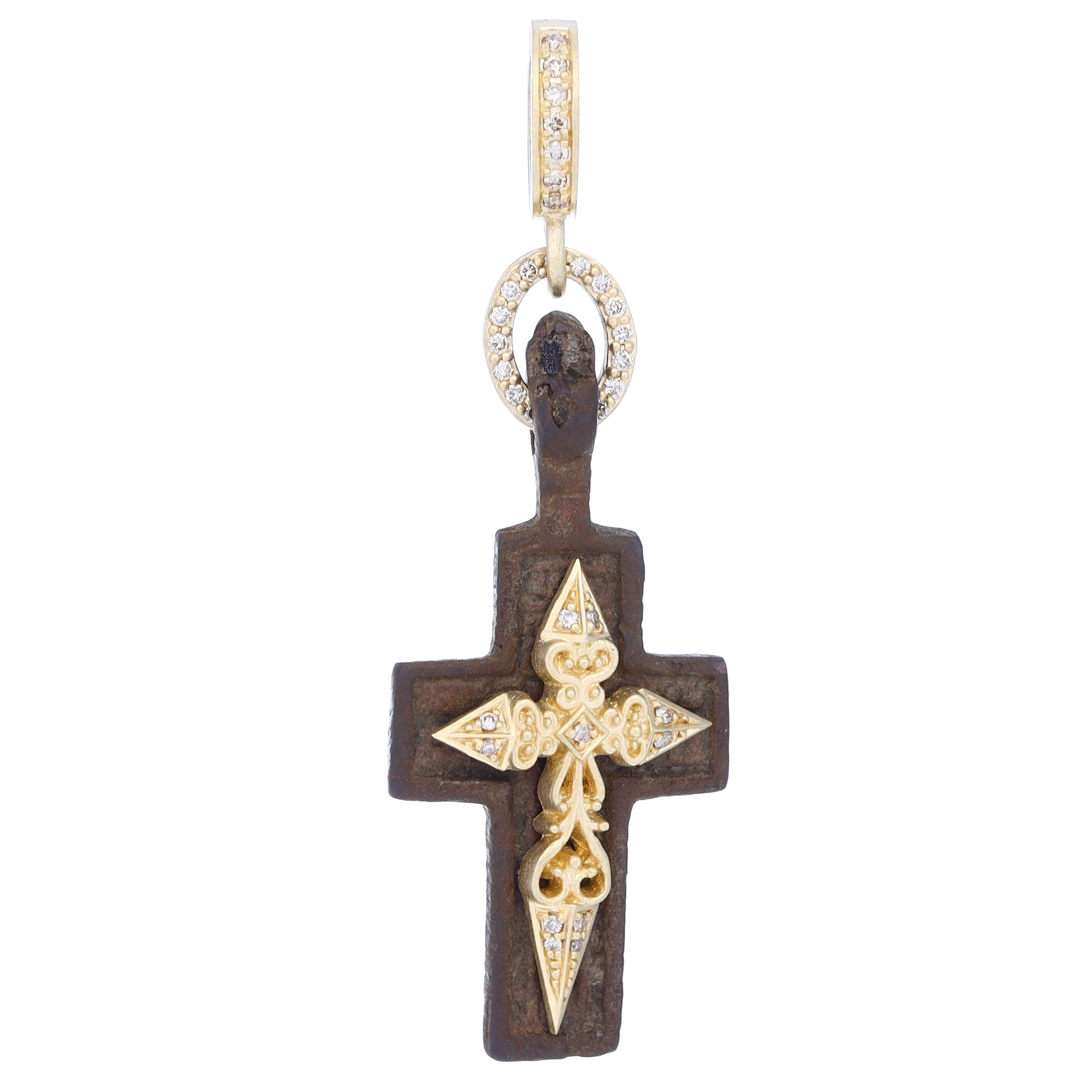 Ancient Old Believers Male Cross Pendant