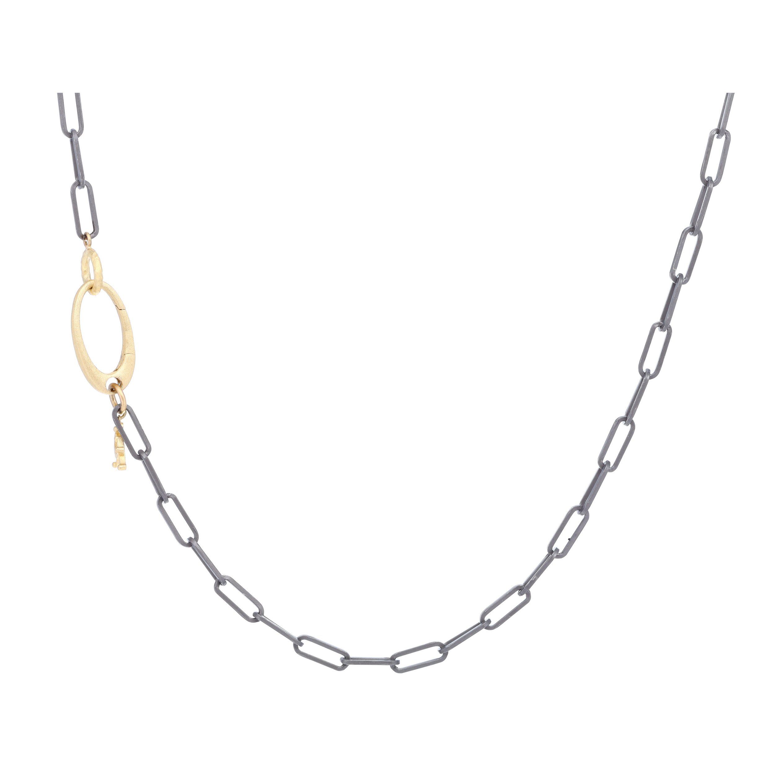 Small 14k Sterling Silver Paperclip Chain