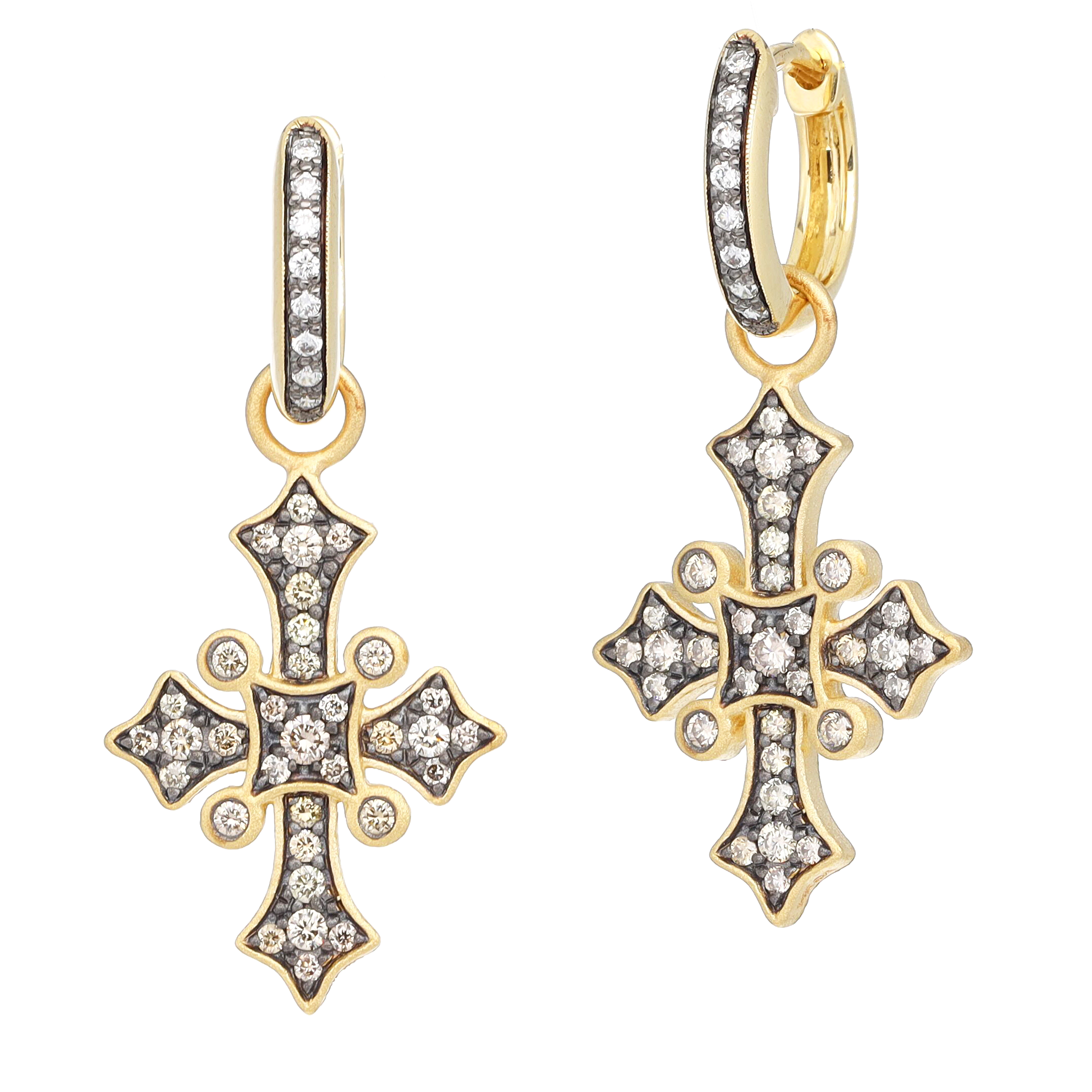 Byzantine Cross Earring Charms