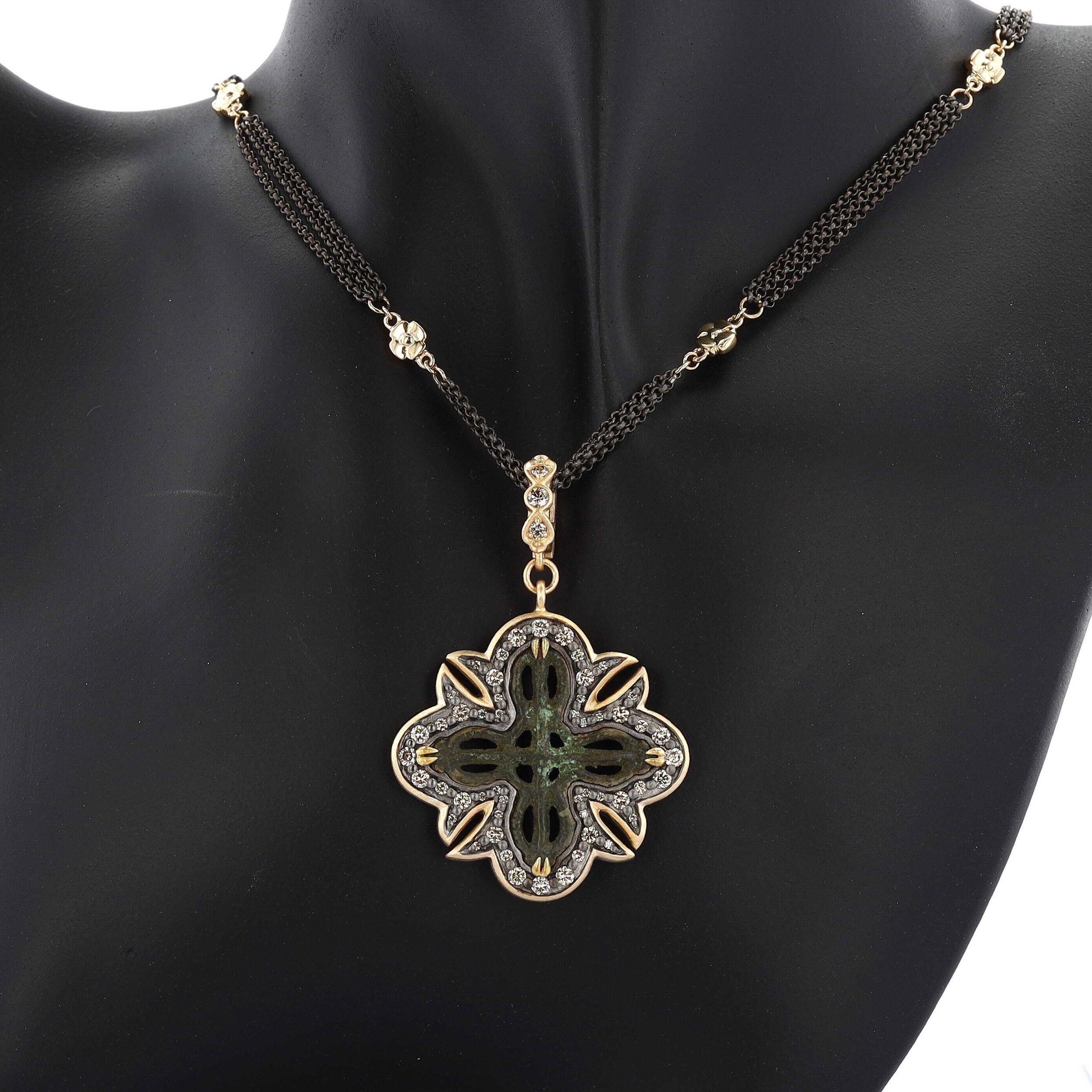 Ancient Viking Cross Medal Pendant