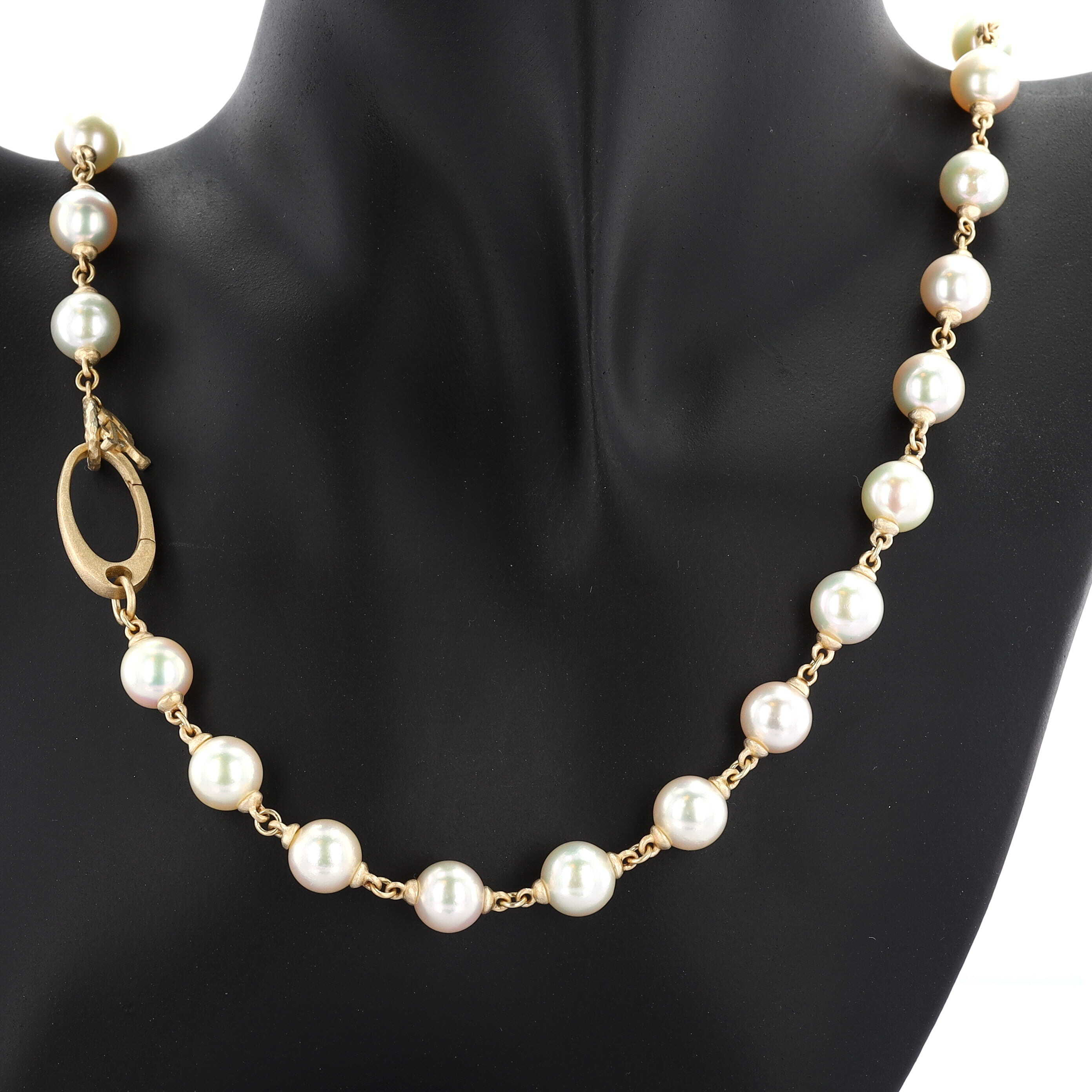 24" 8.5-9mm White Akoya Pearl Necklace