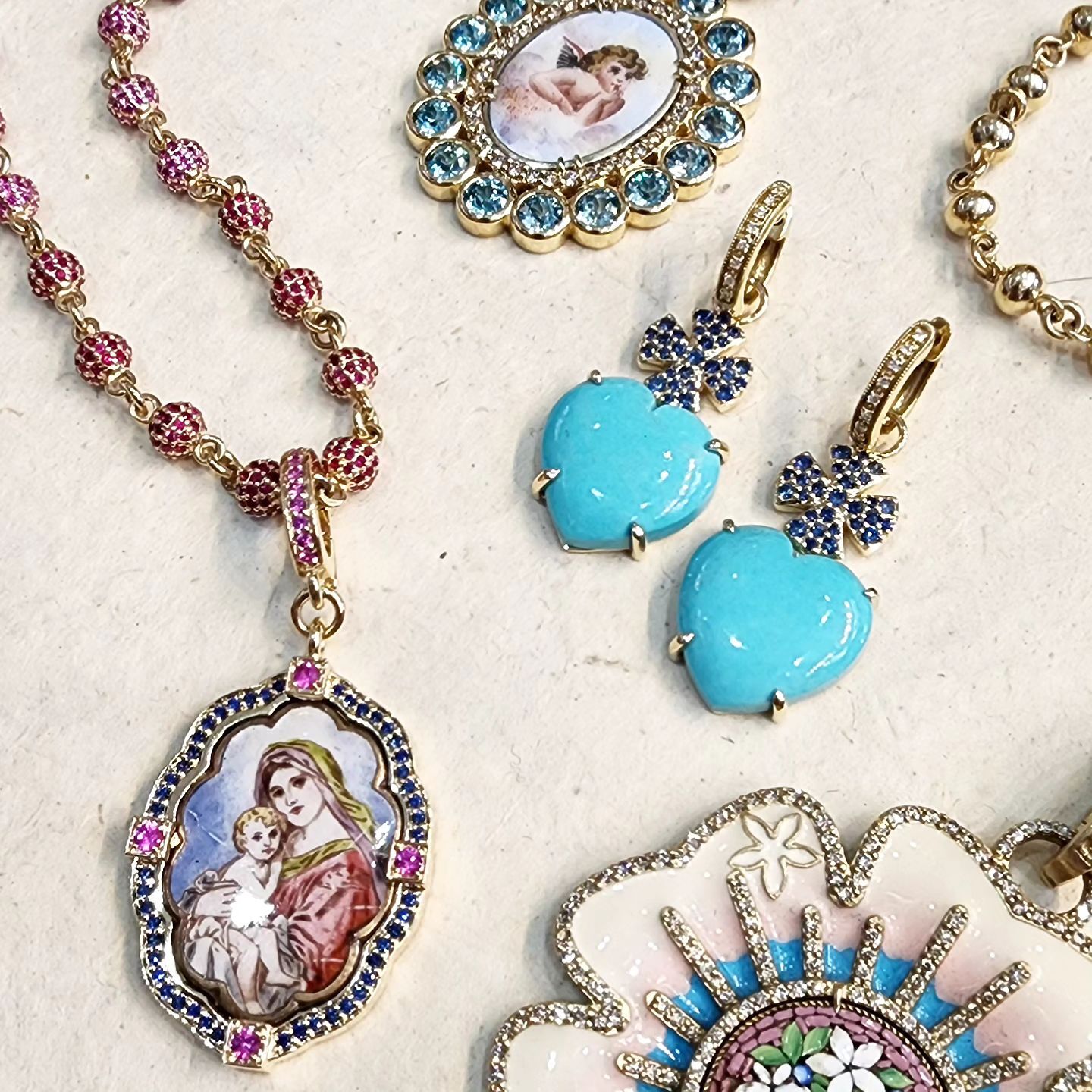 Children's virgin mary on sale necklace