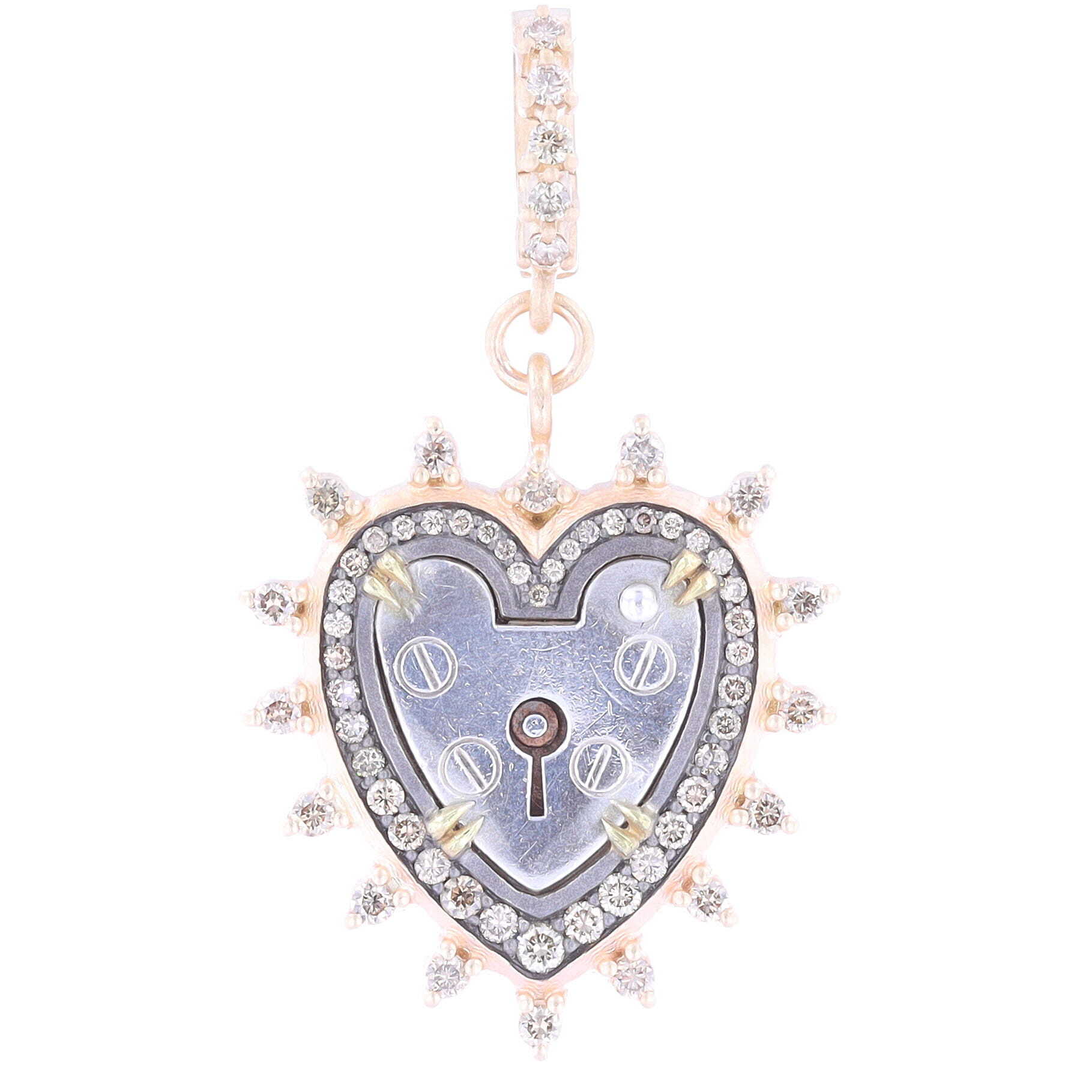 Vintage English Love Padlock Pendant