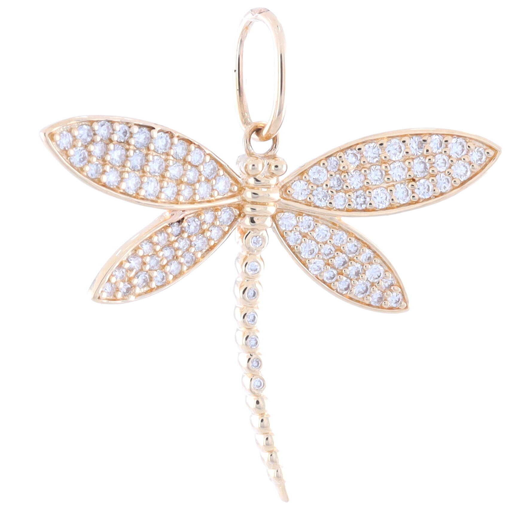 Large Dragonfly Pendant With Ring