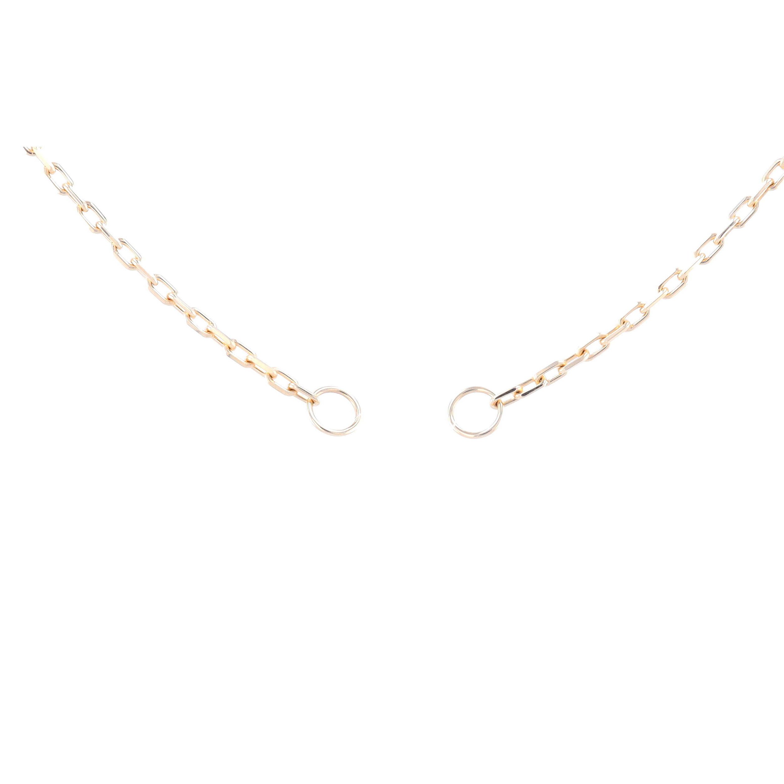 18" 14k Yellow Gold Long Box Chain with no Openable Bale
