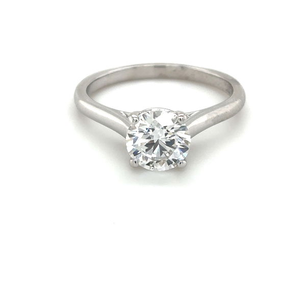 Closeup photo of 14k White Gold 1.20ct Round Brilliant Cut LG Diamond Wedding Set, VVS2-E -IGI (COPY)