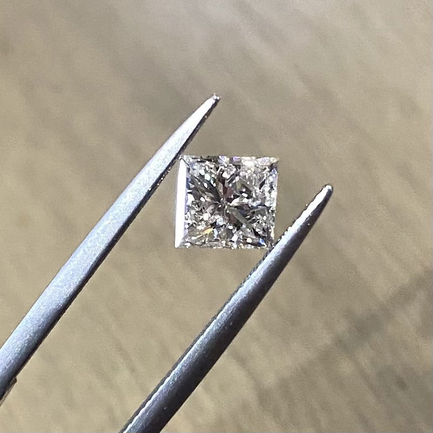 .93ct Princess Cut Diamond H-I1 5.27 x 4.93 x 3.93mm .93ct Princess Cut Diamond H-I1 5.27 x 4.93 x 3.93mm