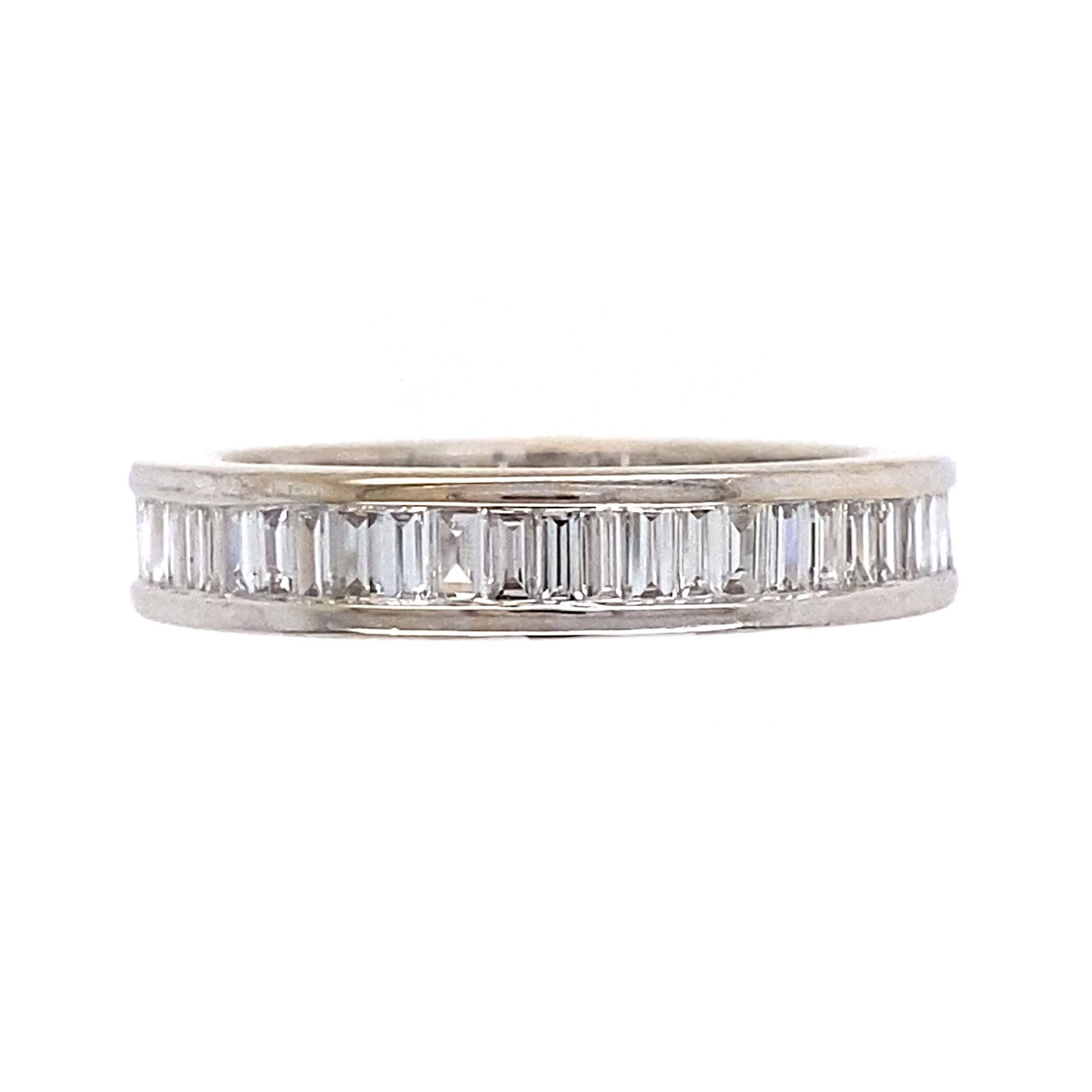 18K WG Baguette Diamond Eternity Band 2.00tcw 4.0g, s5.25 18K WG Baguette Diamond Eternity Band 2.00tcw 4.0g, s5.25