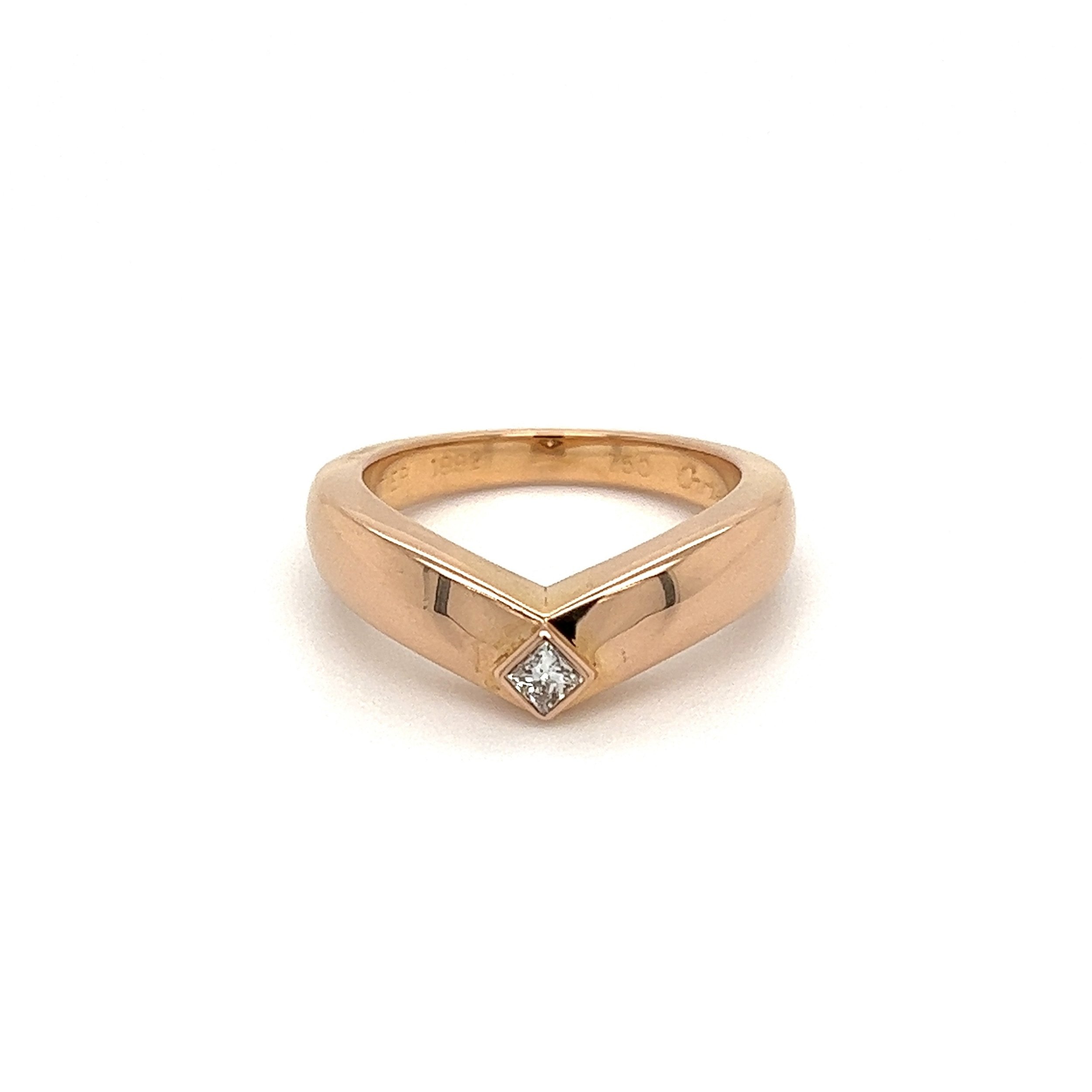 18K WG French LOUIS VUITTON Star Blossom .30tcw Diamond Ring 4.0g