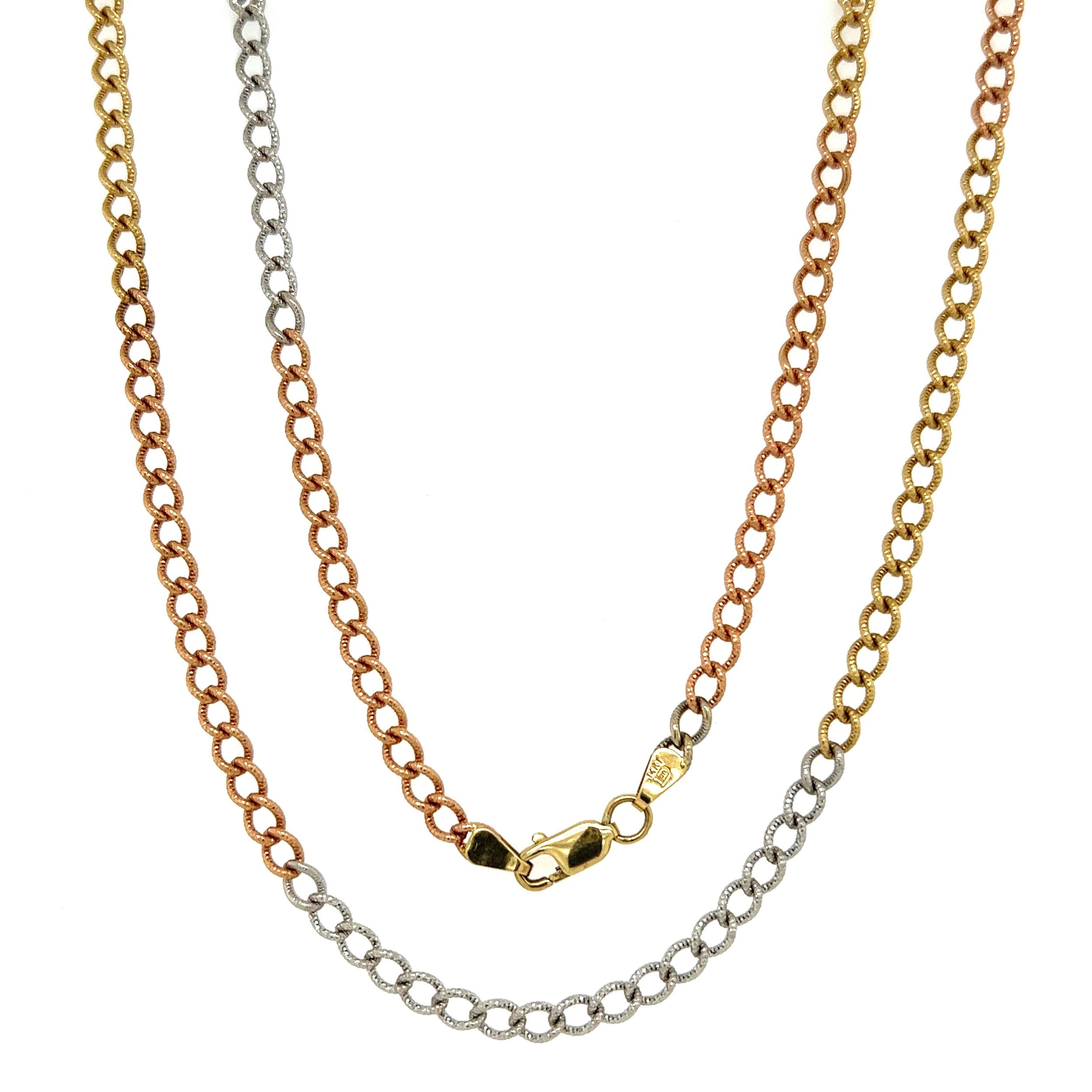 Connection Necklace in Yellow, Rose or White Gold