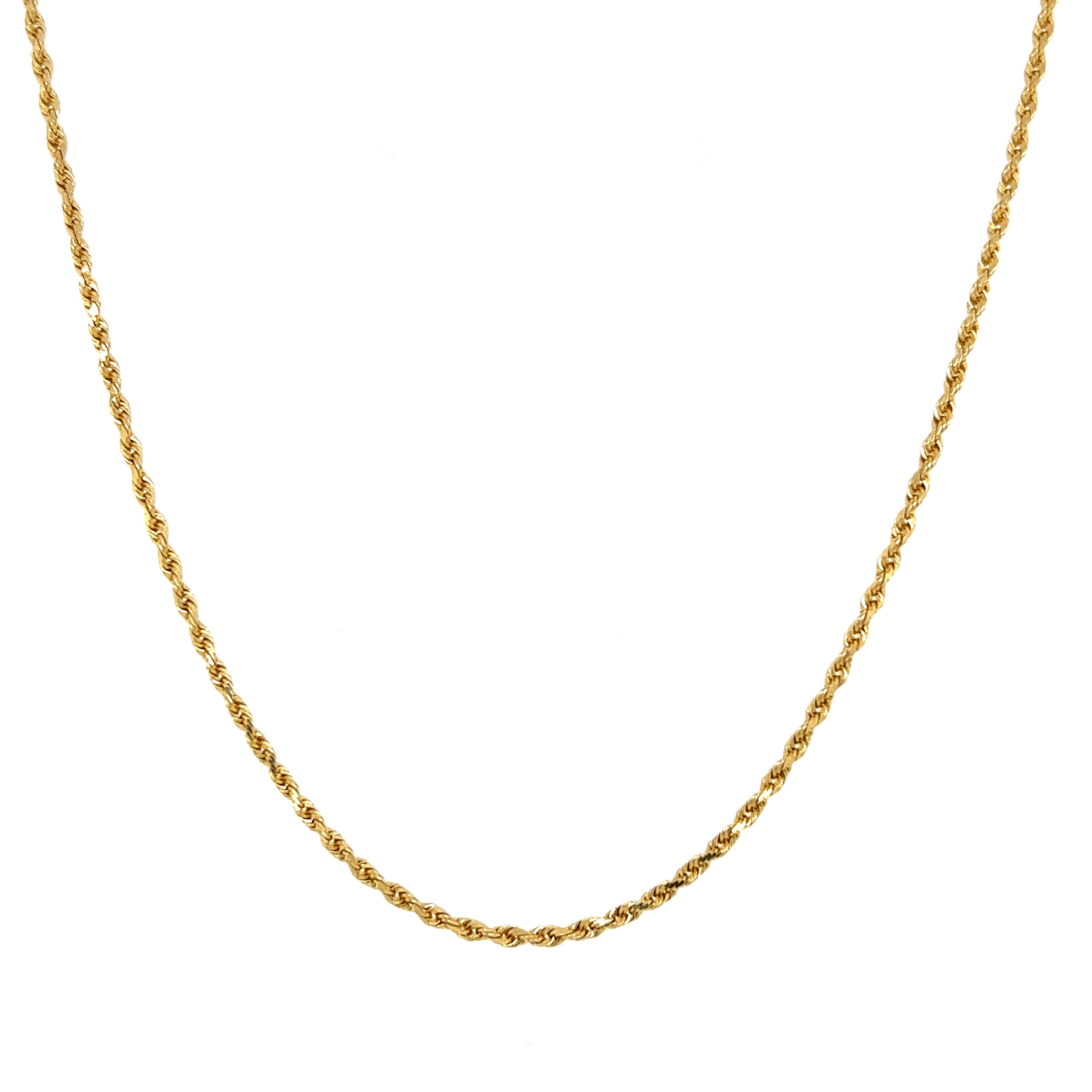 14K YG Twisted Rope 1.70mm Necklace 5.5g, 24" 14K YG Twisted Rope 1.70mm Necklace 5.5g, 24"
