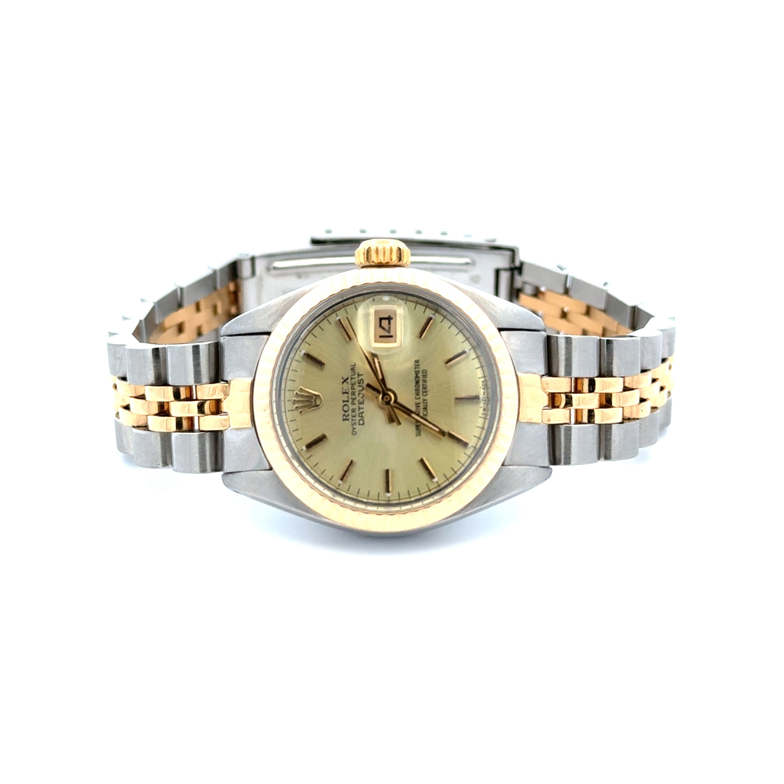 Ladies Rolex 2tone SS 18K 6917 26mm Champagne Dial 6766643, c1980