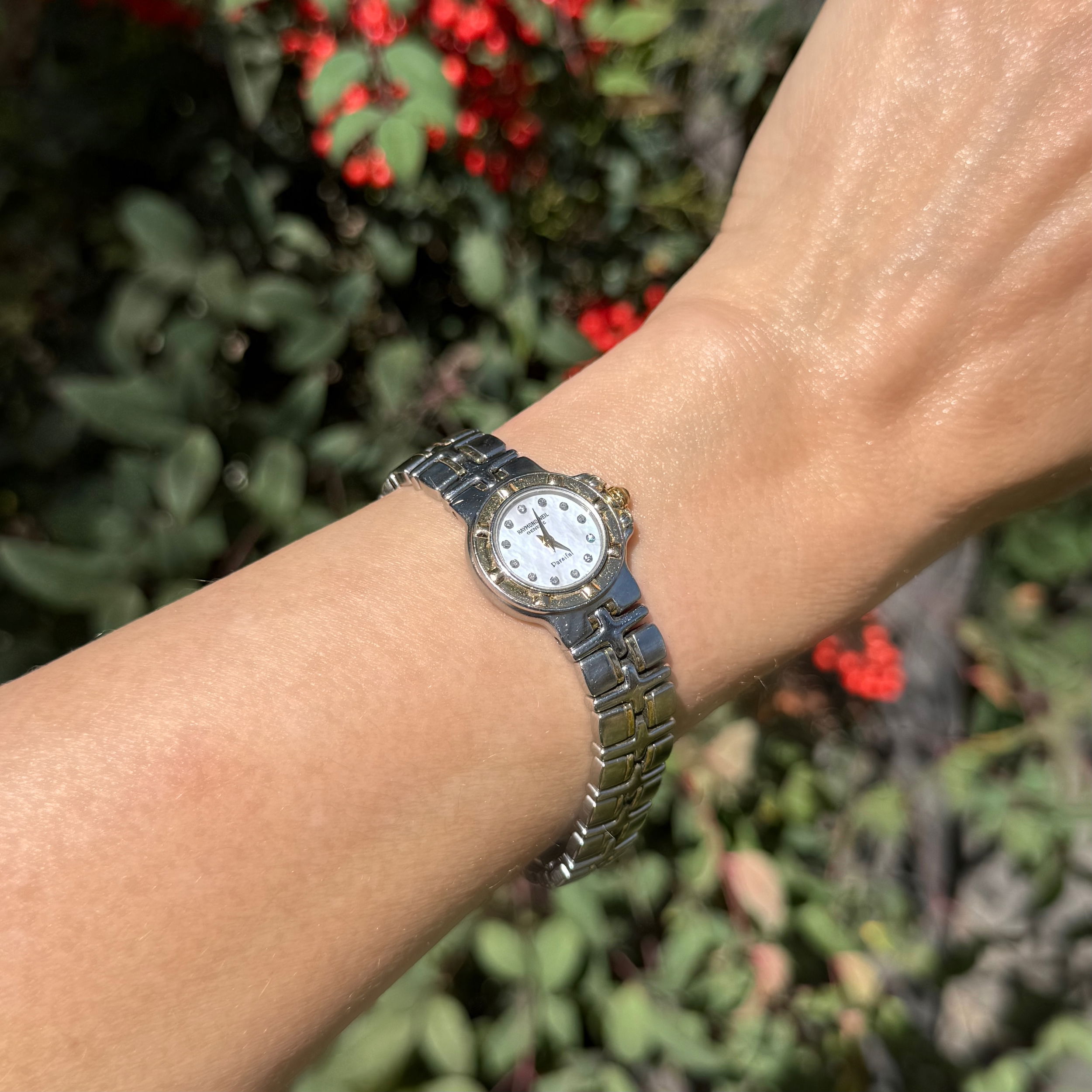 Raymond Weil Stainless & Gold Parsifal 9690/1 Ladies Watch Diamond MOP Dial Raymond Weil Stainless & Gold Parsifal 9690/1 Ladies Watch Diamond MOP Dial