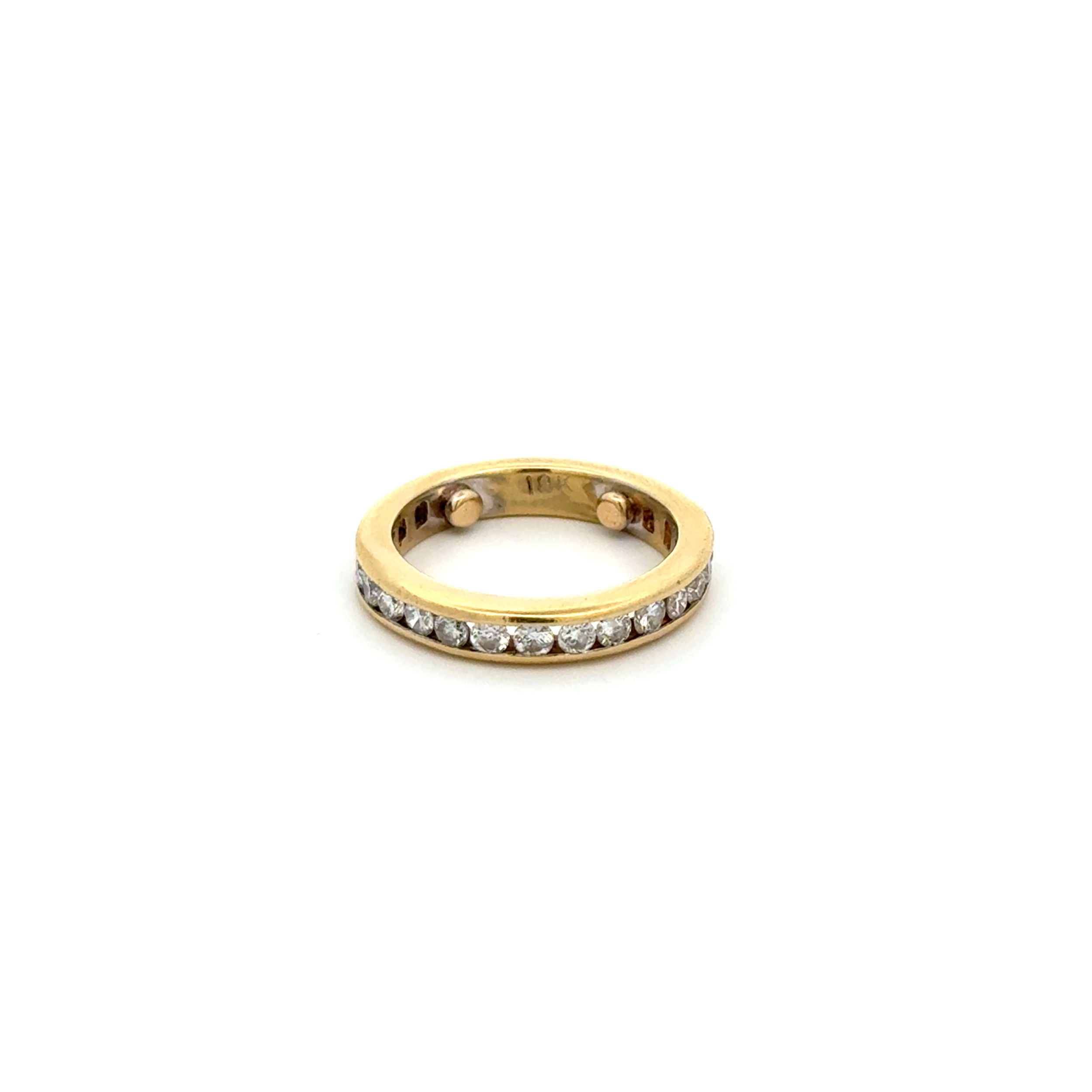 18K YG 1.20tcw RBC Diamond 3.65mm Wedding Band Ring 4.8g, s5.5 18K YG 1.20tcw RBC Diamond 3.65mm Wedding Band Ring 4.8g, s5.5