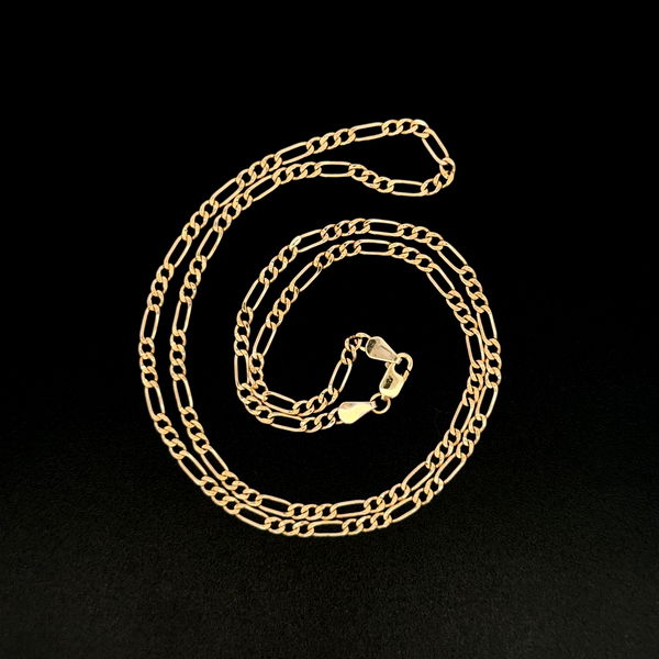 Closeup photo of 14K YG Figeroa Chain Necklace 5.0g, 18"