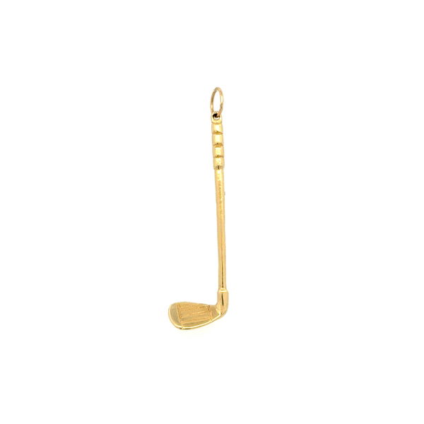 Closeup photo of 14K YG Golf Club Charm 1.6g, 1.75"