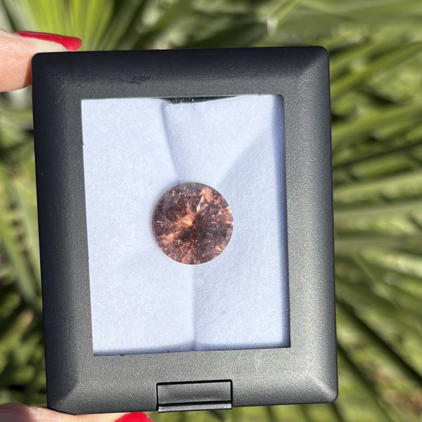 Closeup photo of 16.21ct Round Blush Rose Tourmaline 16.80mm