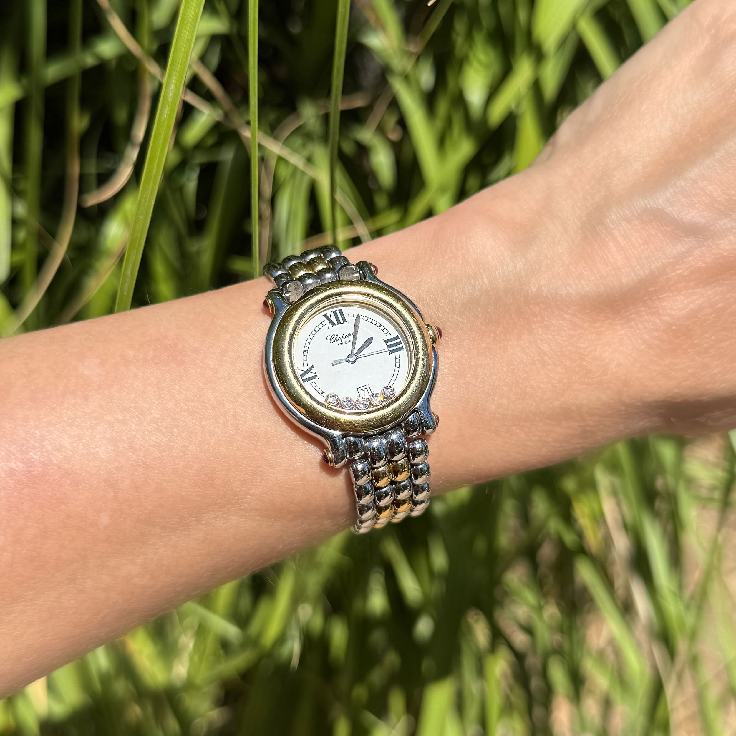 Chopard 33mm SS & 18K YG Happy Sport Diamonds 27/8249-21 394866 8236 Chopard 33mm SS & 18K YG Happy Sport Diamonds 27/8249-21 394866 8236