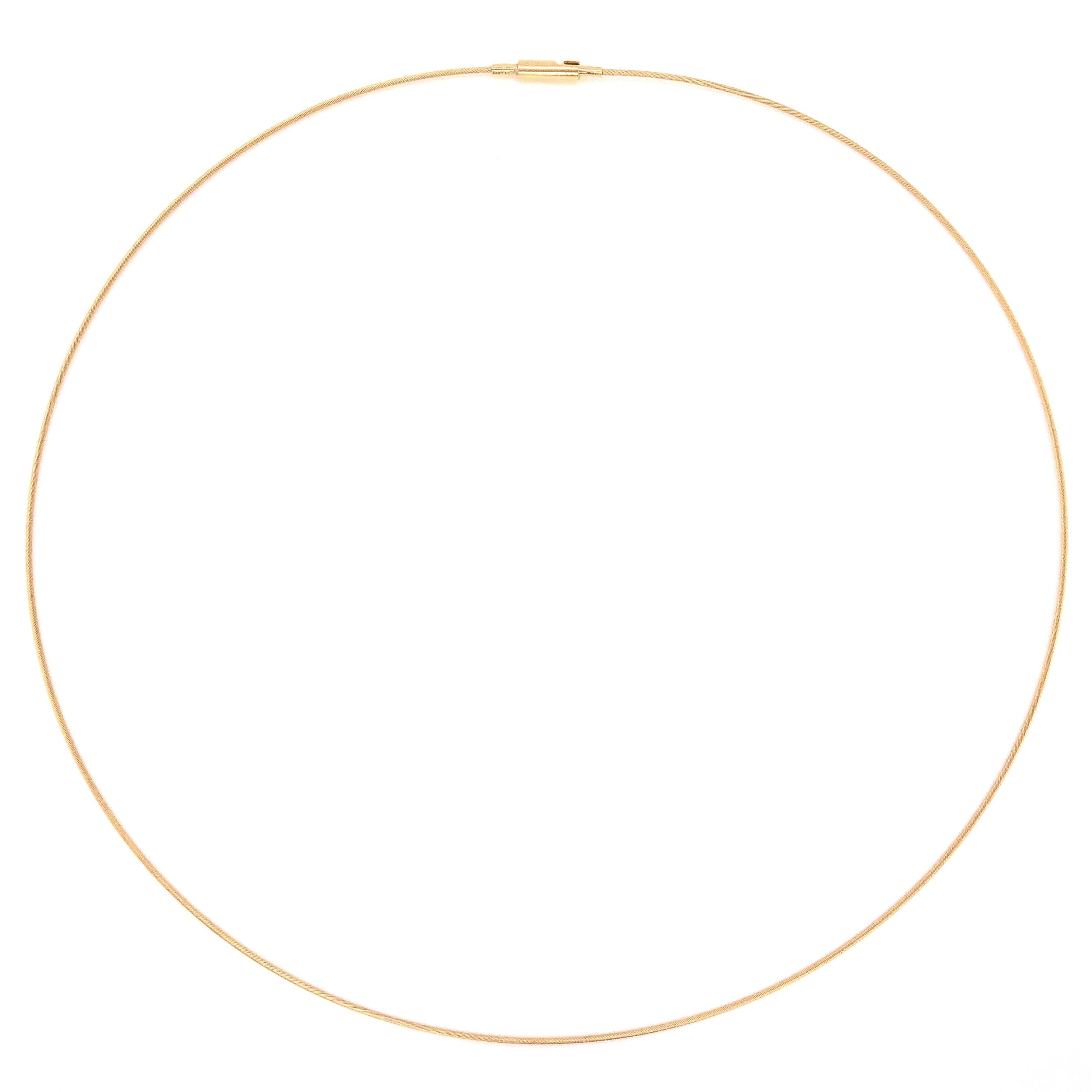14K Yellow Gold Thin Rope Omega Chain 2.2g, 16"