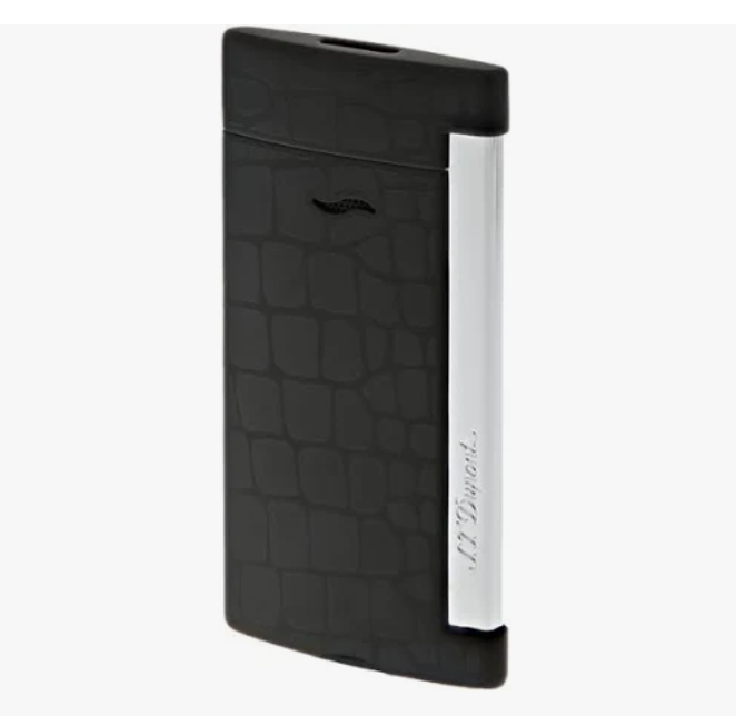 S.T. Dupont Slim 7 Lighter Graphic Crocodile Skin / Black