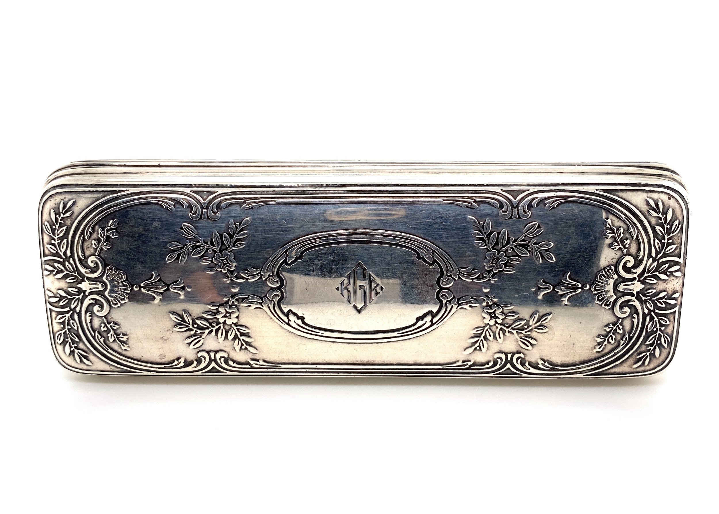 925 Sterling TIFFANY & CO Engraved Box 5.5" c1900