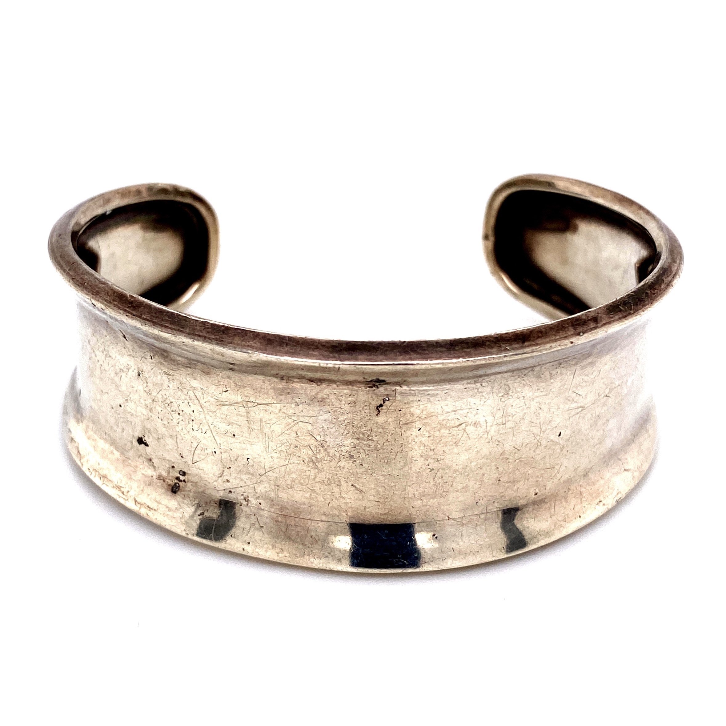 925 Sterling Polished Cuff with Lip 25.8g