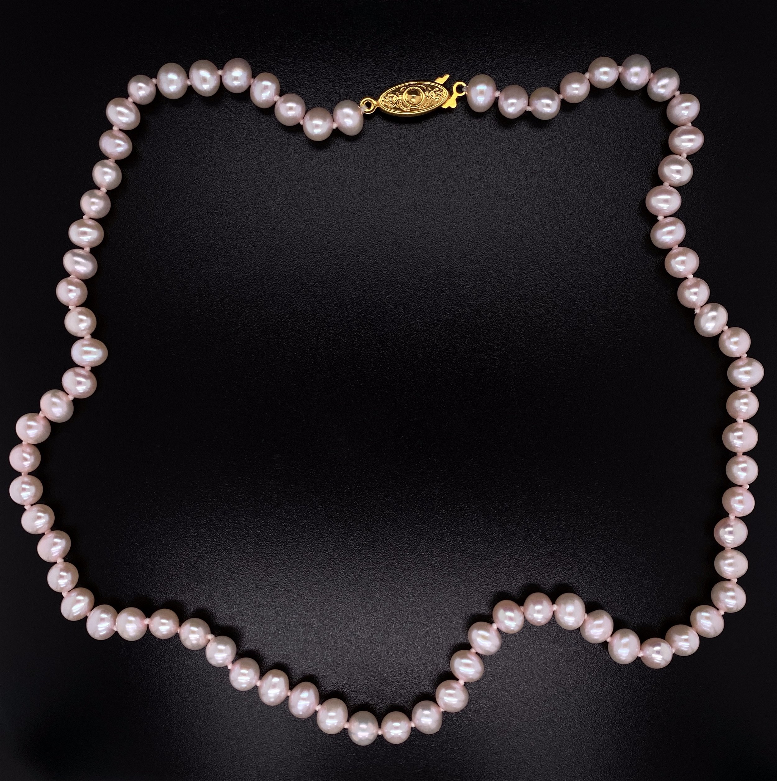 6mm Freshwater Pearl Necklace GF YG Clasp 20.7g, 18"