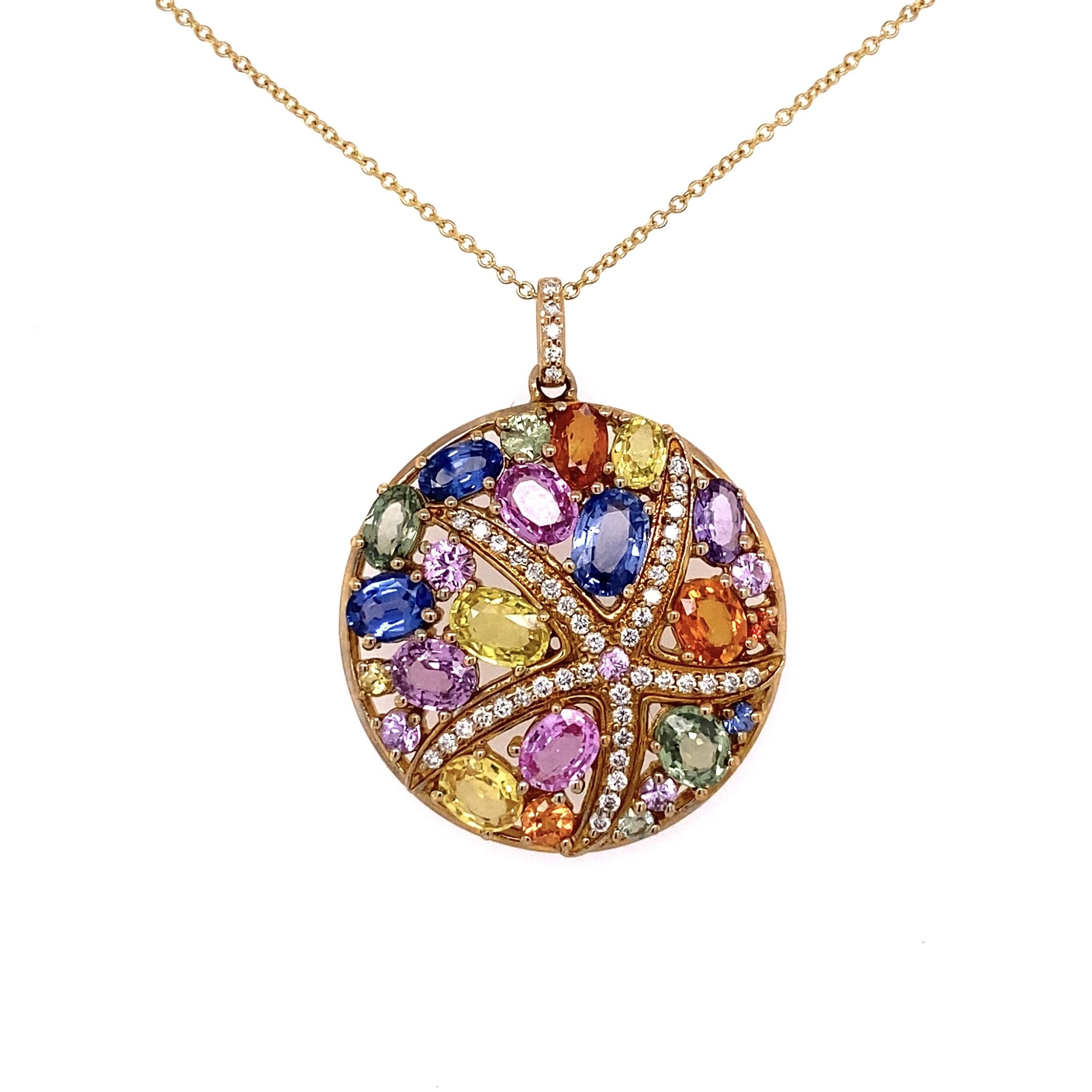 Effy Effy Mosaic Collection Multi-gemstone Link Collar Necklace (9 Ct. T.w.  in Metallic | Lyst
