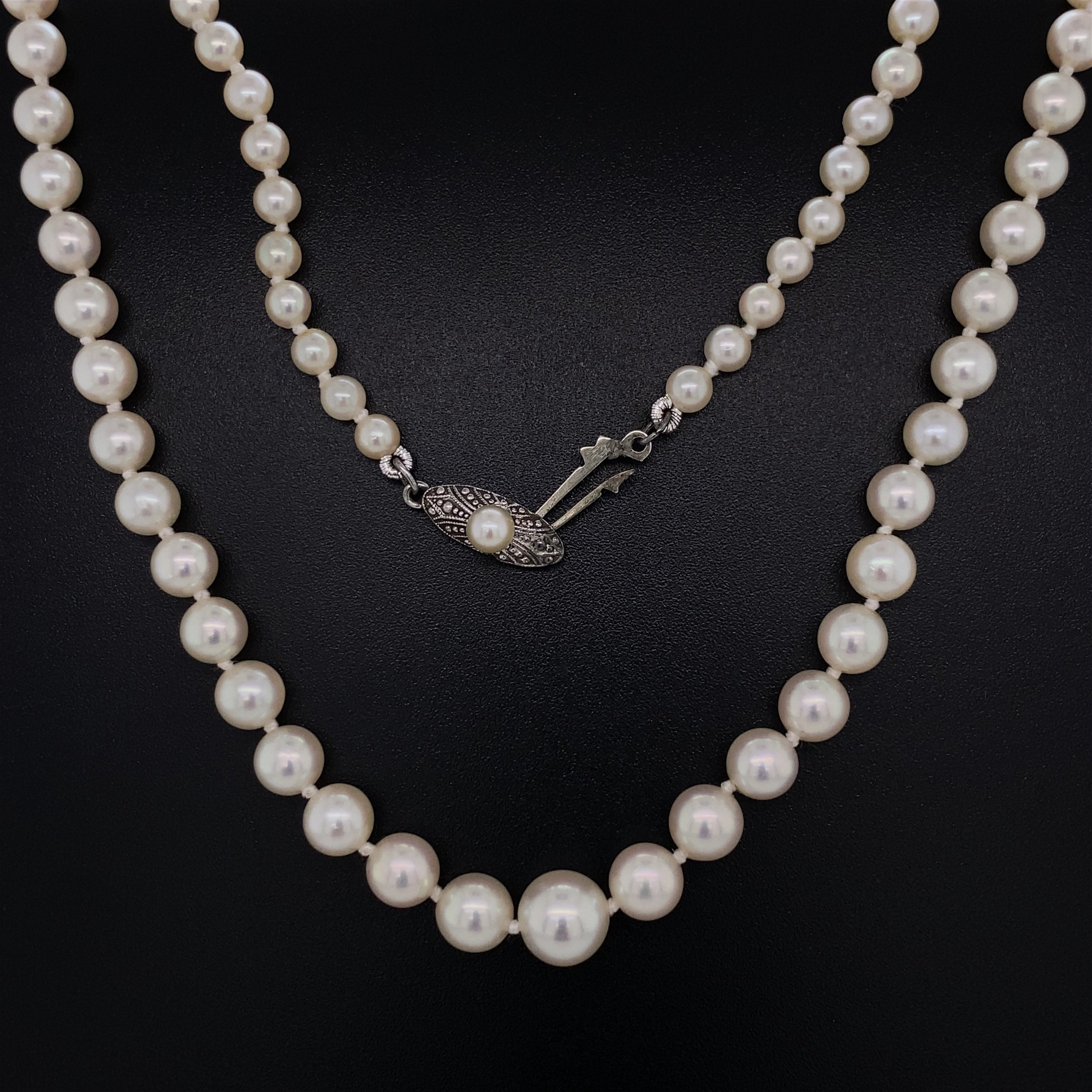Mikimoto 7-3.5mm Pearl Strand with 925 Clasp 13.5g, 20"