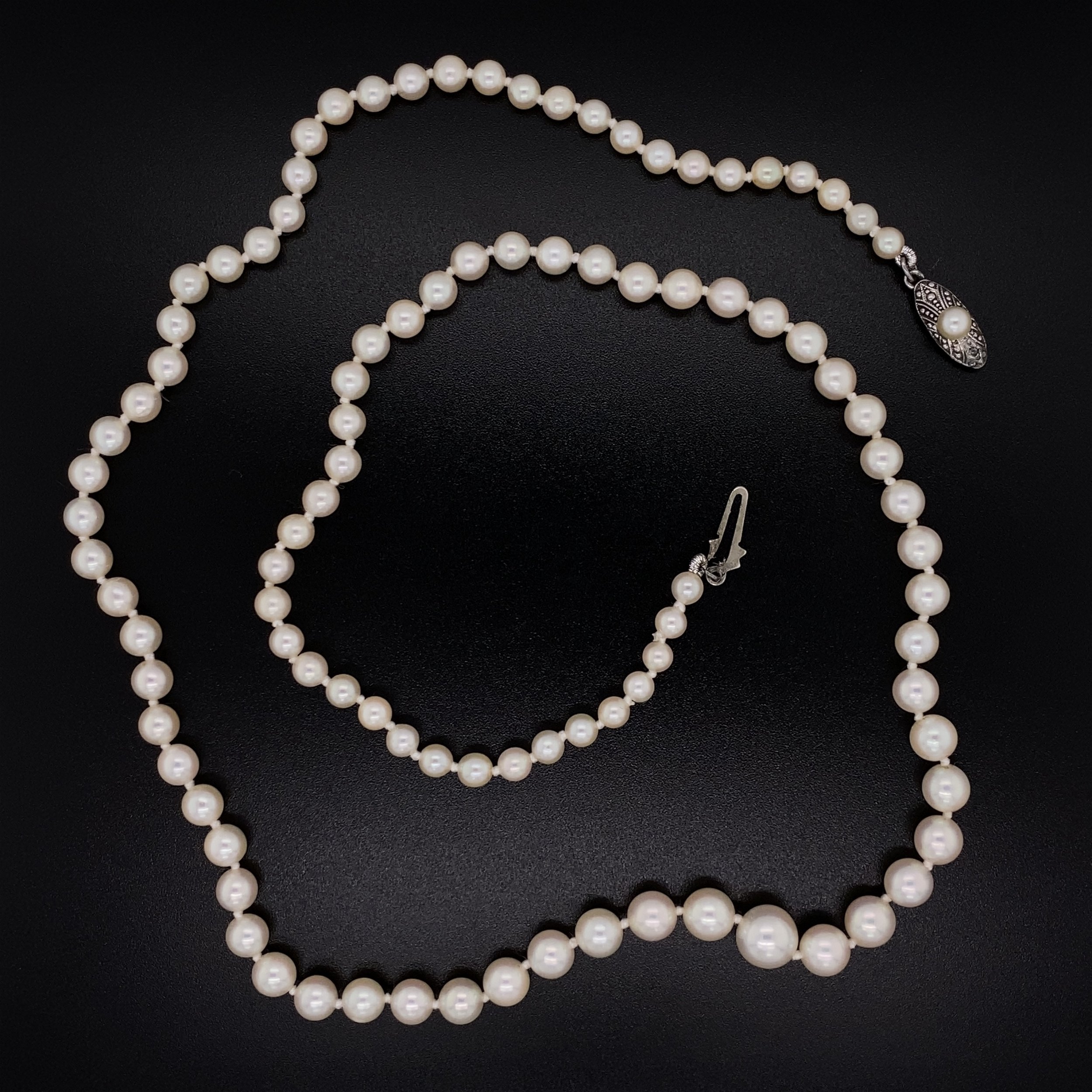 Mikimoto 7-3.5mm Pearl Strand with 925 Clasp 13.5g, 20